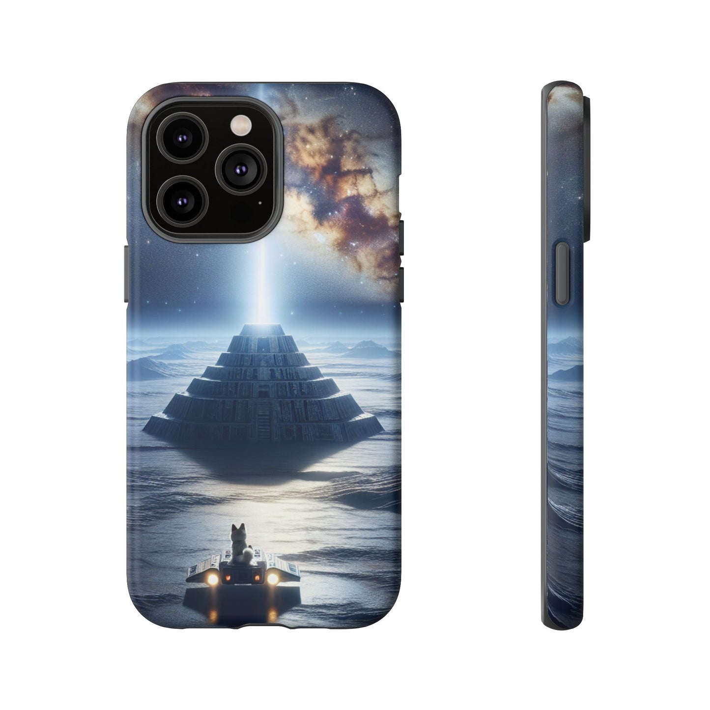 61C Akita Space Adventure Phone Case – Dual-Layer Protective Cover for iPhone & Android