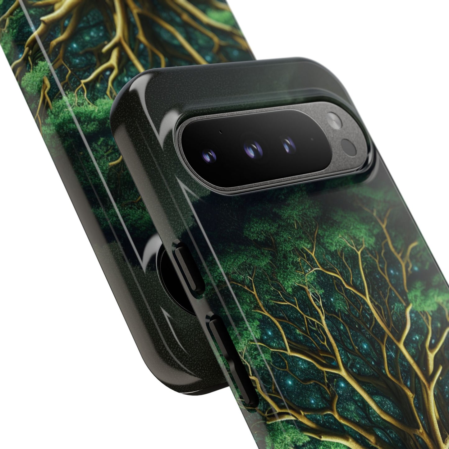 63B1 Tree of Life Nature Art Phone Case – Glossy or Matte Dual-Layer Cover for iPhone & Android