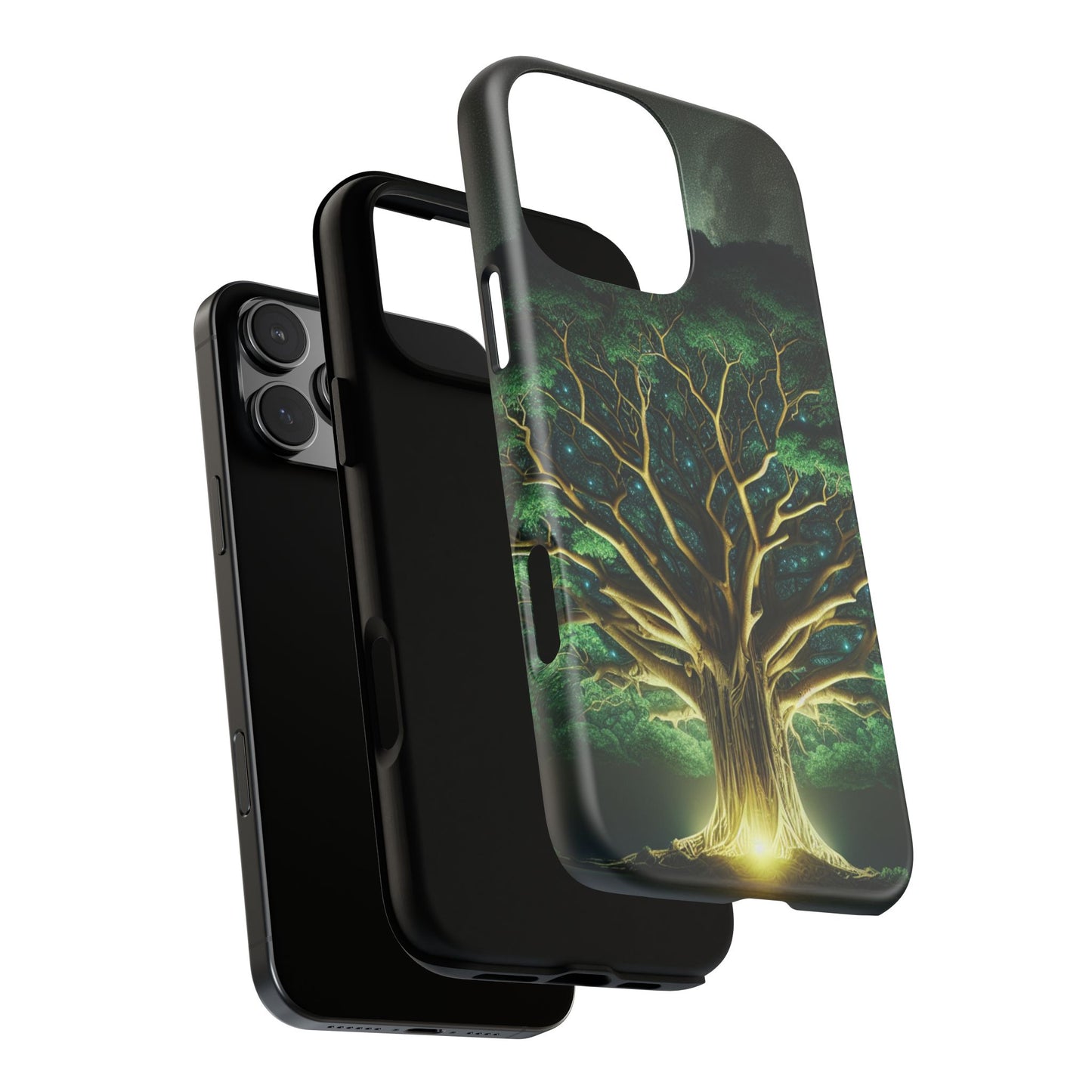 63B1 Tree of Life Nature Art Phone Case – Glossy or Matte Dual-Layer Cover for iPhone & Android