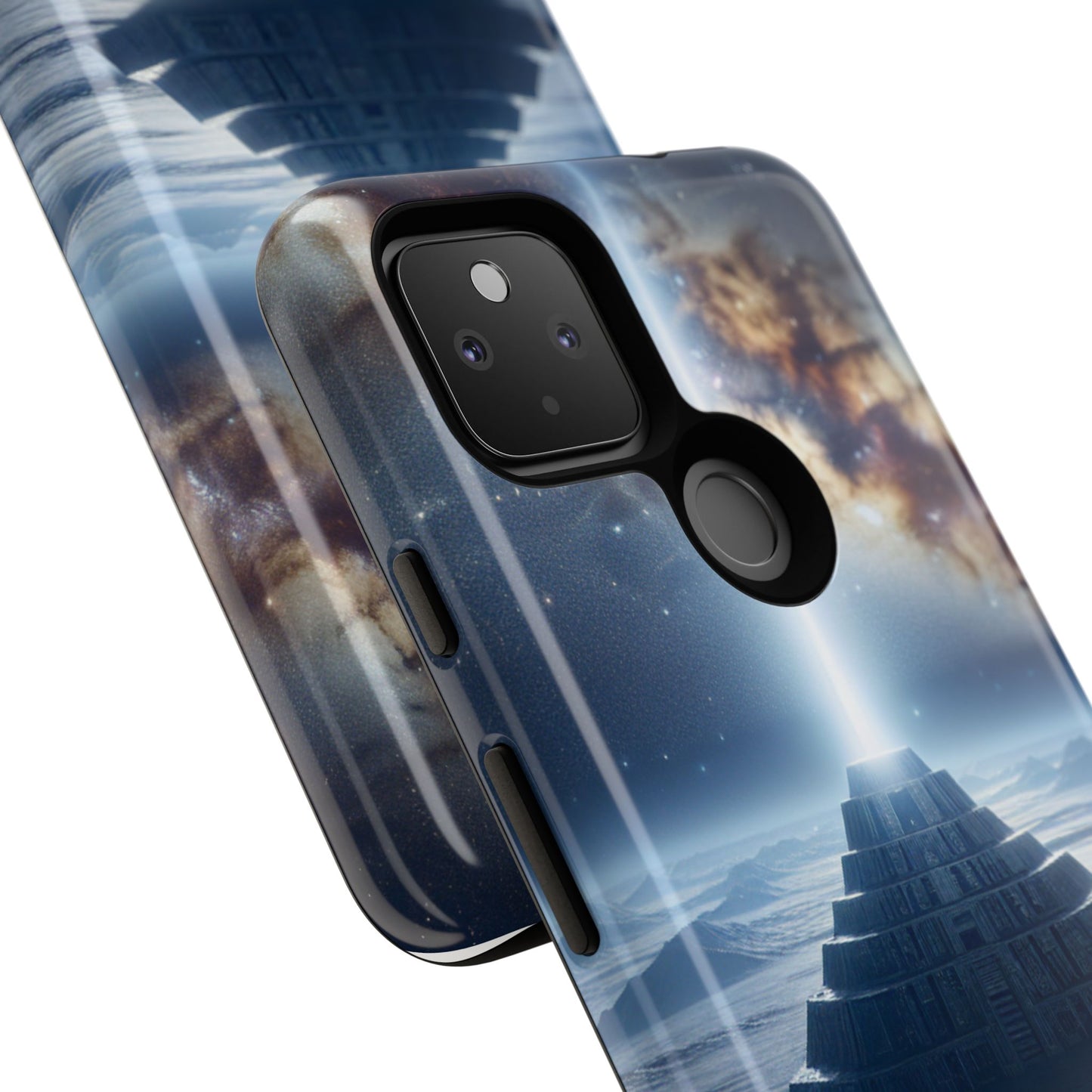 61C Akita Space Adventure Phone Case – Dual-Layer Protective Cover for iPhone & Android