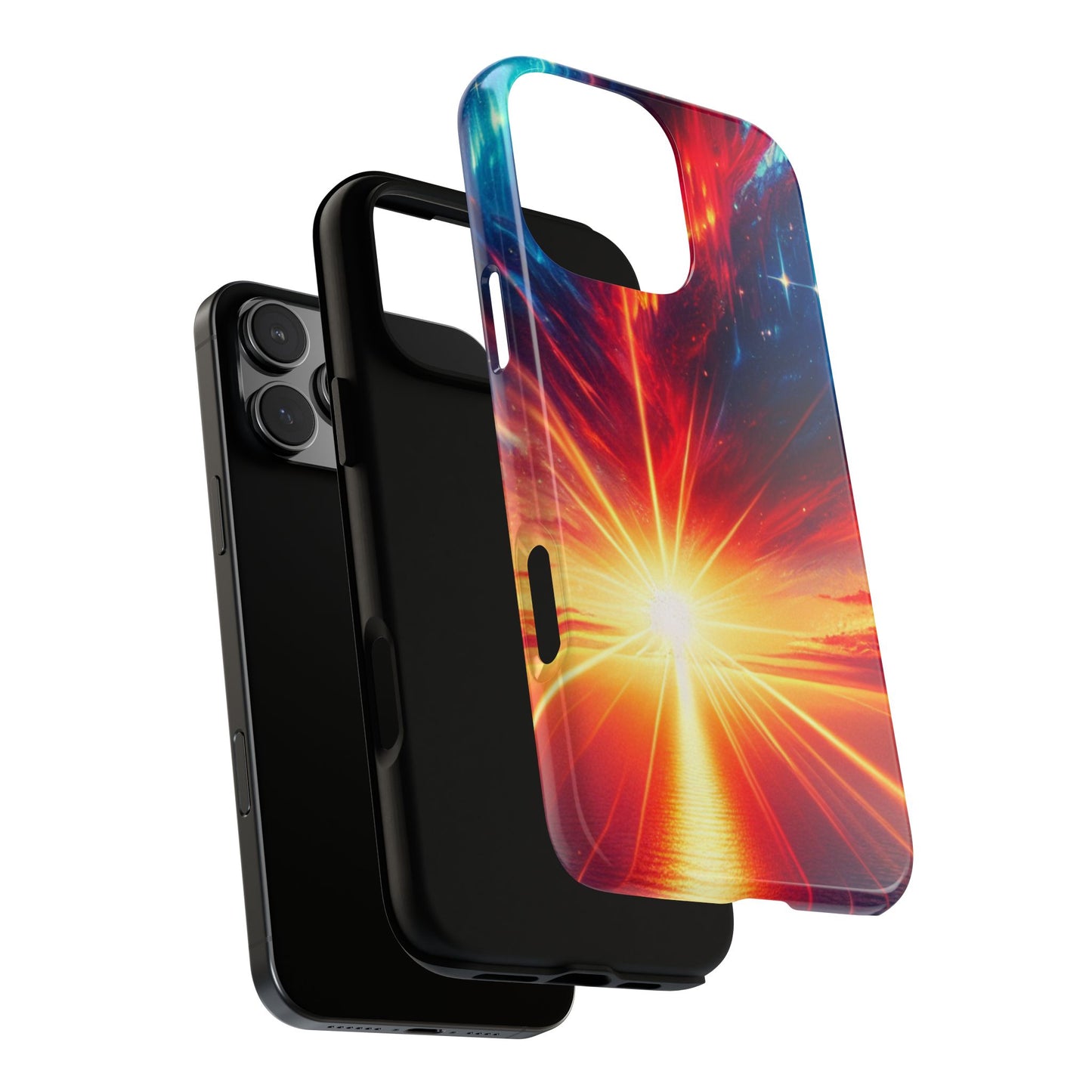 63B2 Sunrise Landscape Art Phone Case – Glossy or Matte Dual-Layer Cover for iPhone & Android