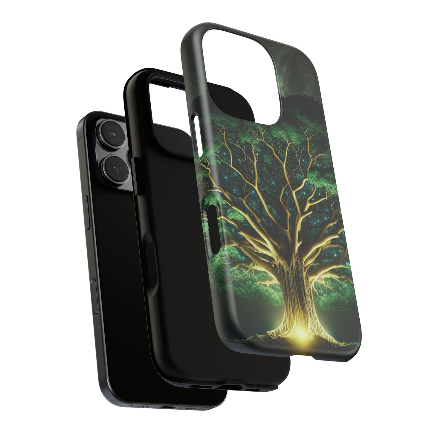 63B1 Tree of Life Nature Art Phone Case – Glossy or Matte Dual-Layer Cover for iPhone & Android