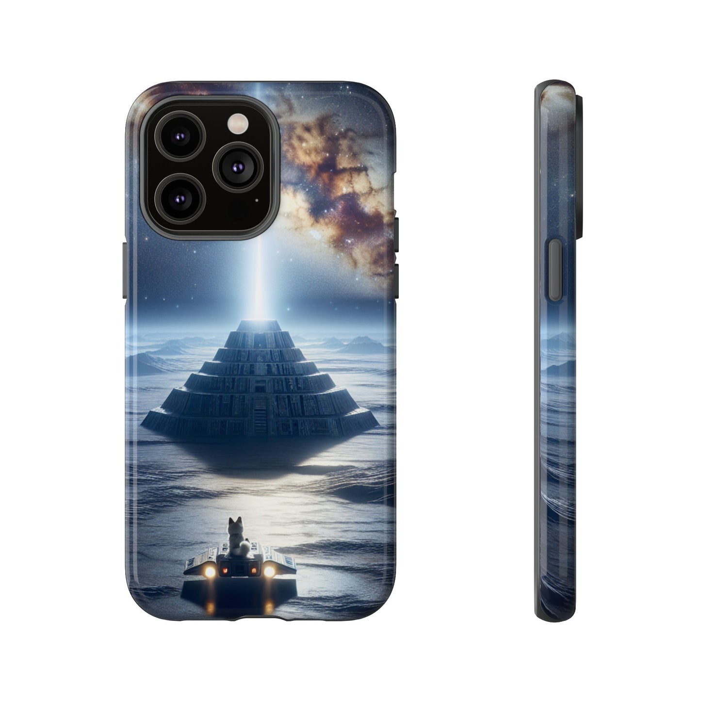 61C Akita Space Adventure Phone Case – Dual-Layer Protective Cover for iPhone & Android