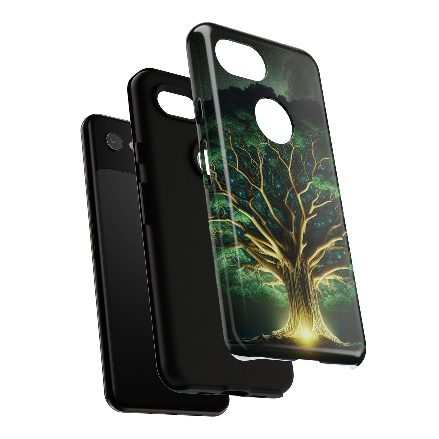 63B1 Tree of Life Nature Art Phone Case – Glossy or Matte Dual-Layer Cover for iPhone & Android