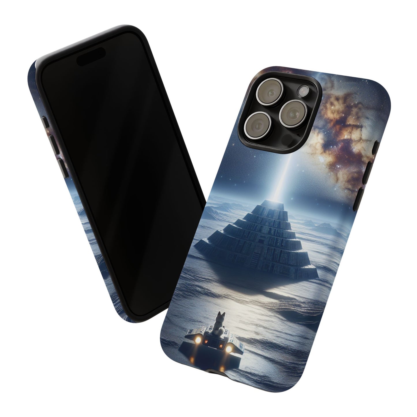 61C Akita Space Adventure Phone Case – Dual-Layer Protective Cover for iPhone & Android