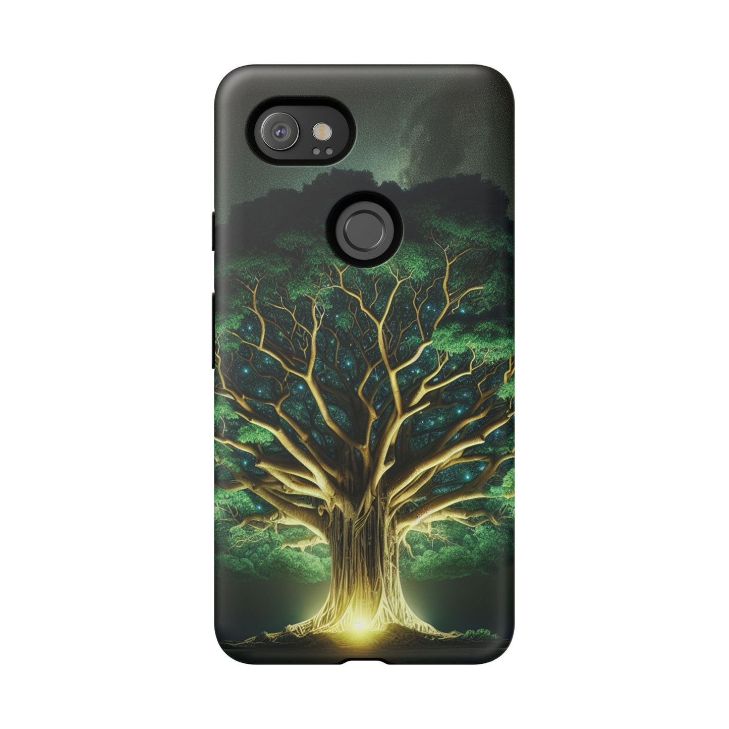 63B1 Tree of Life Nature Art Phone Case – Glossy or Matte Dual-Layer Cover for iPhone & Android