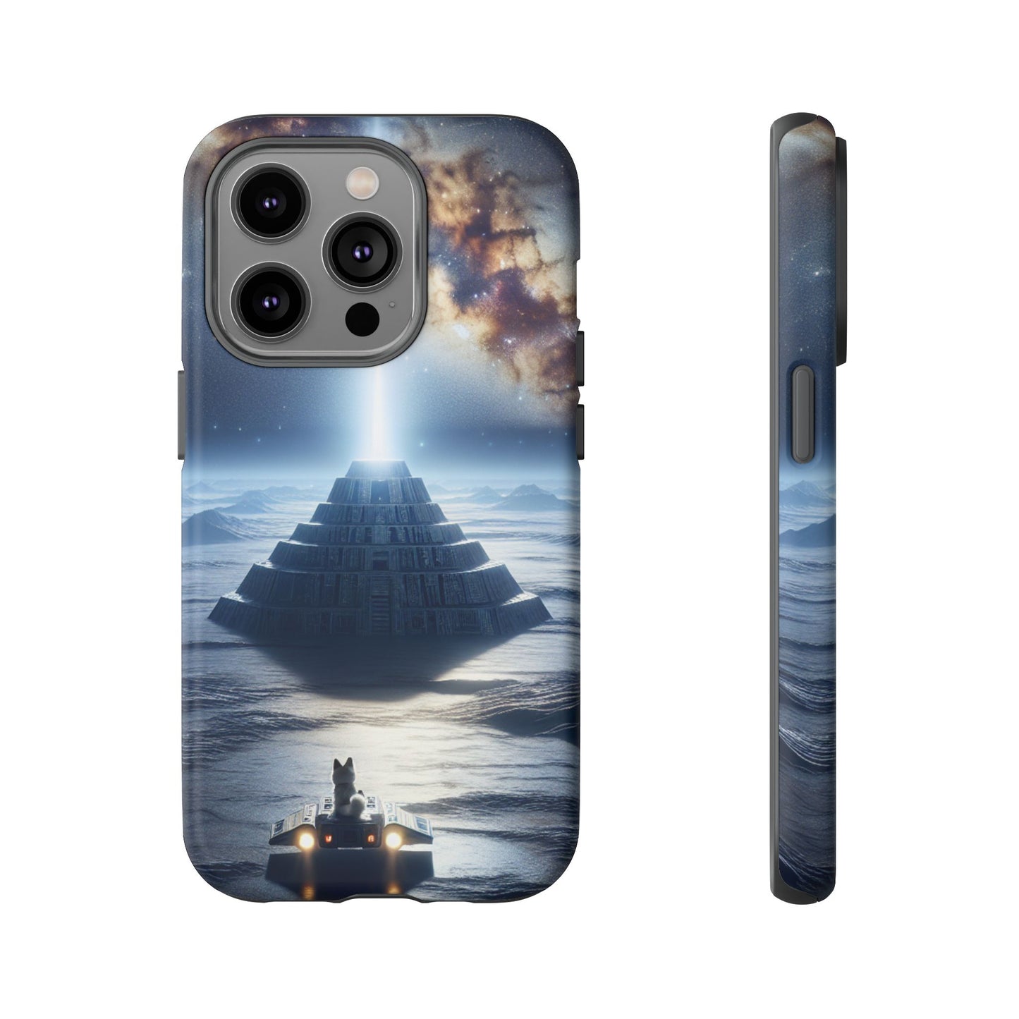 61C Akita Space Adventure Phone Case – Dual-Layer Protective Cover for iPhone & Android
