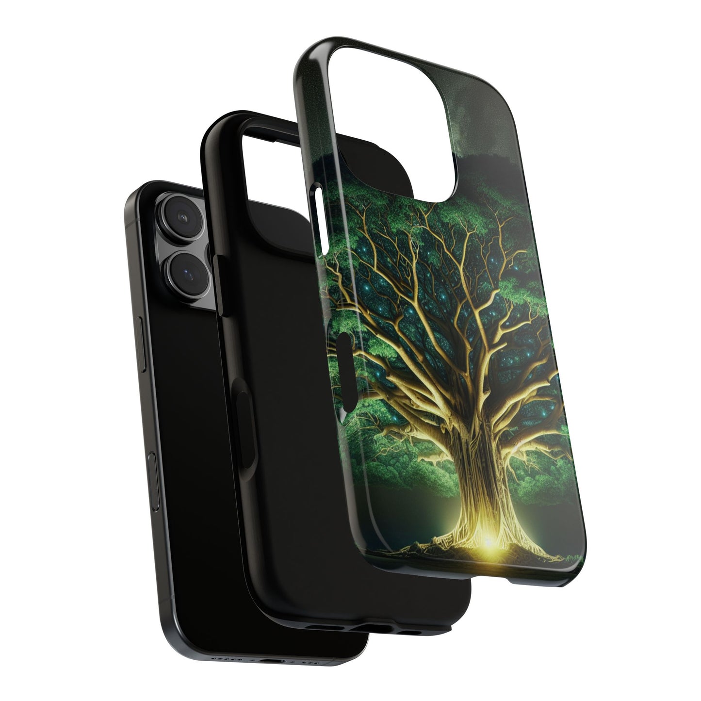 63B1 Tree of Life Nature Art Phone Case – Glossy or Matte Dual-Layer Cover for iPhone & Android