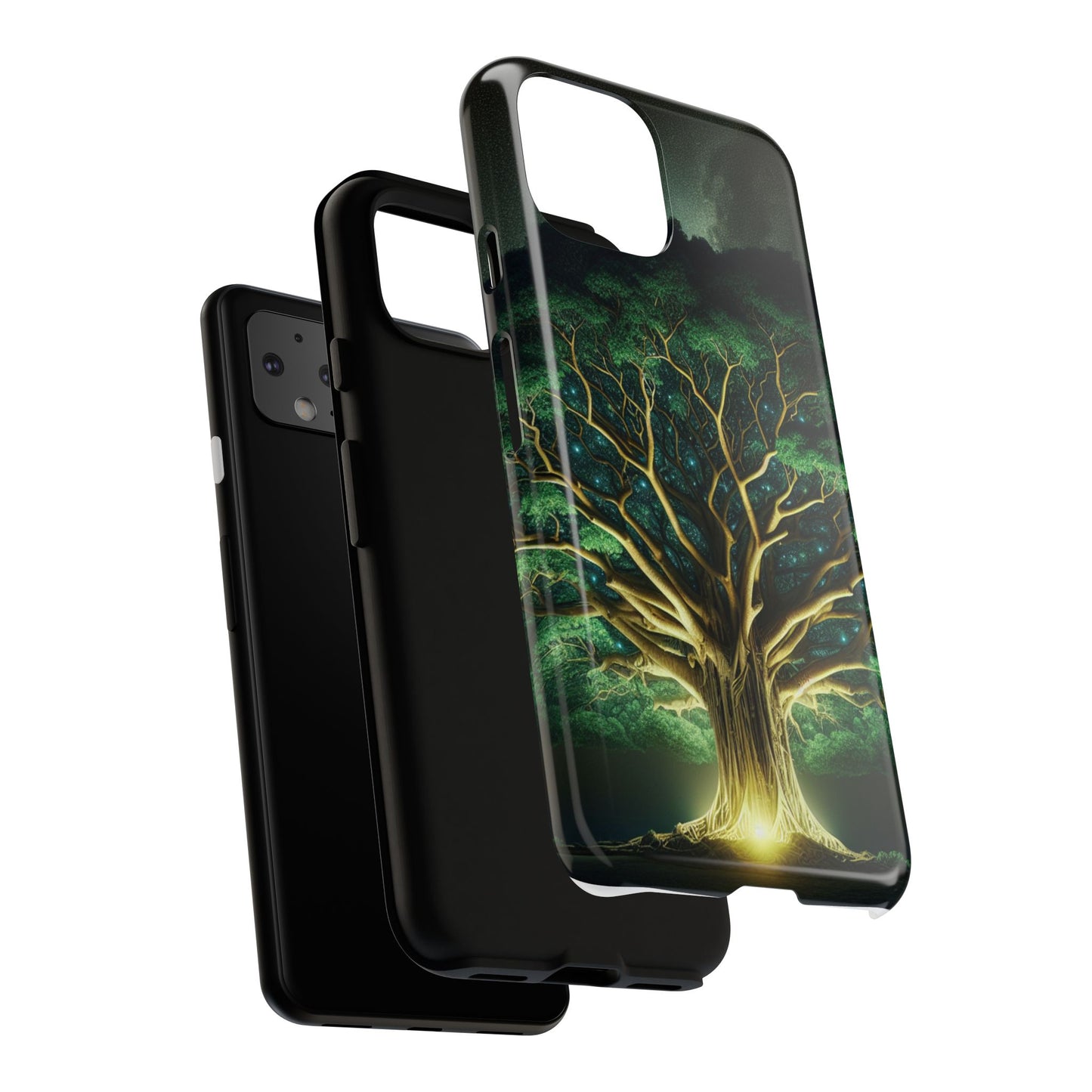 63B1 Tree of Life Nature Art Phone Case – Glossy or Matte Dual-Layer Cover for iPhone & Android