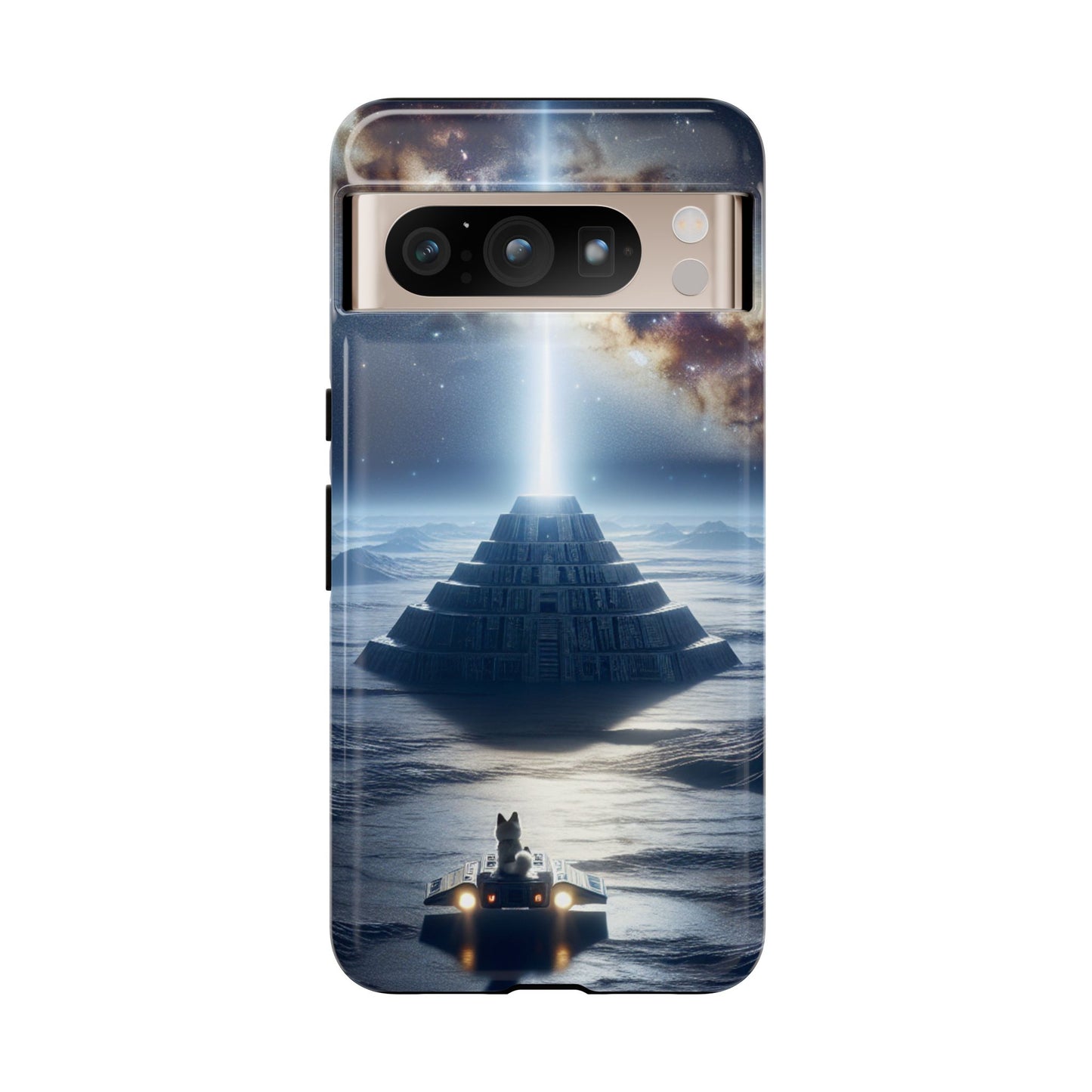 61C Akita Space Adventure Phone Case – Dual-Layer Protective Cover for iPhone & Android