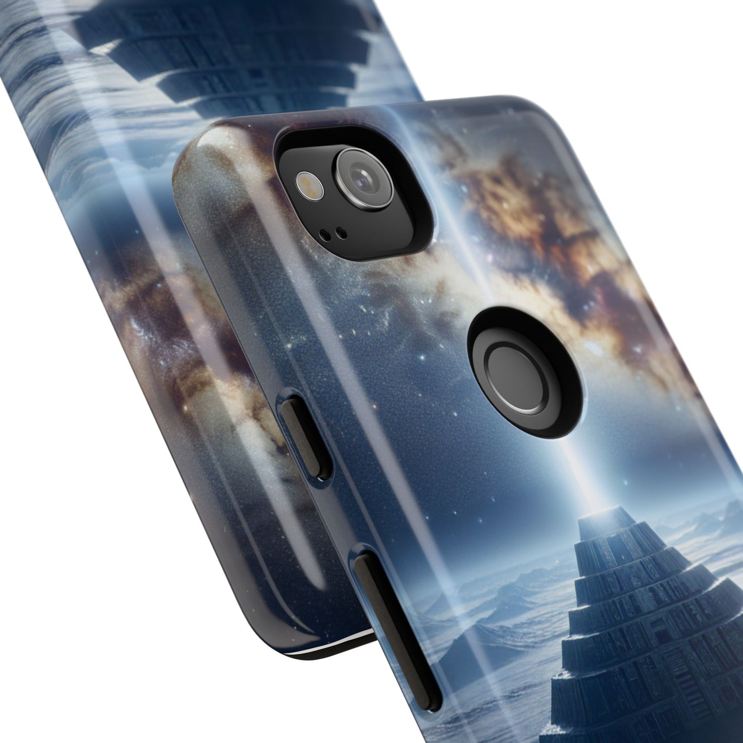 61C Akita Space Adventure Phone Case – Dual-Layer Protective Cover for iPhone & Android