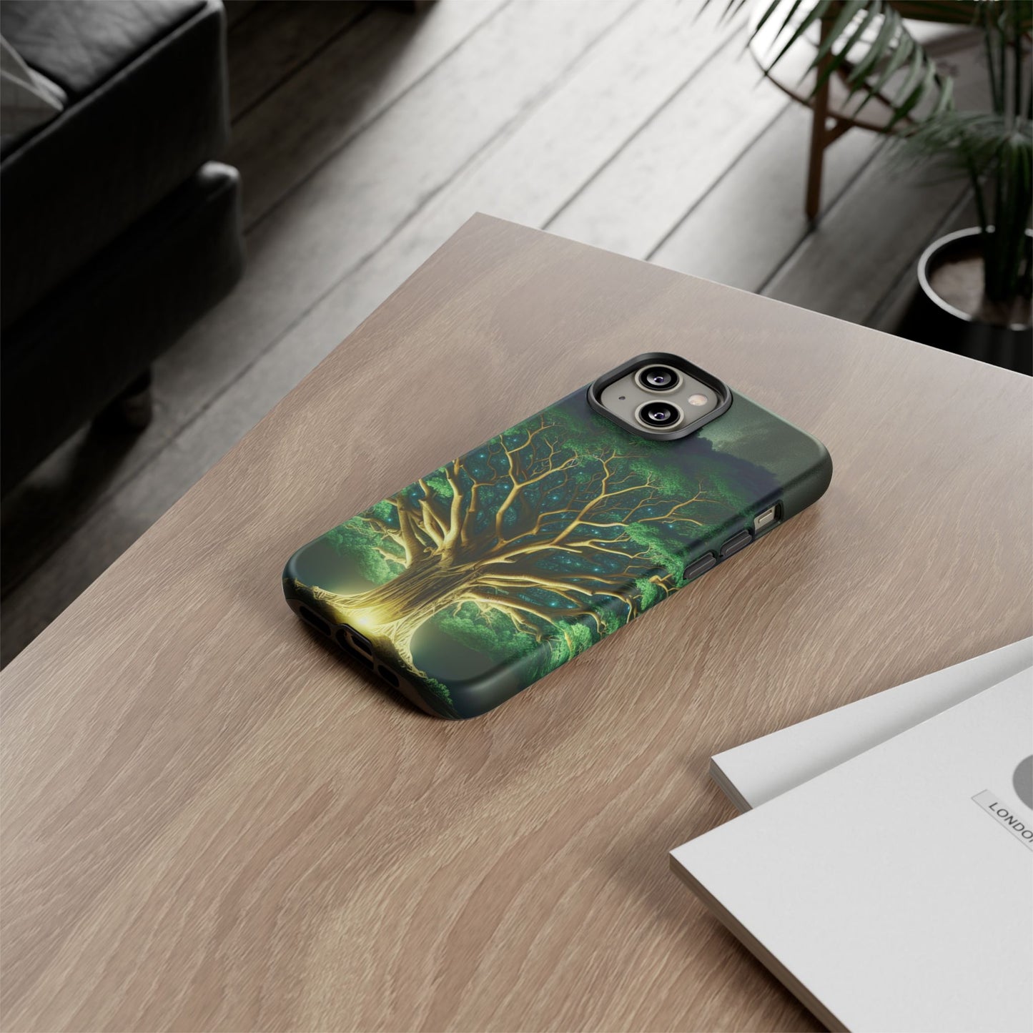 63B1 Tree of Life Nature Art Phone Case – Glossy or Matte Dual-Layer Cover for iPhone & Android