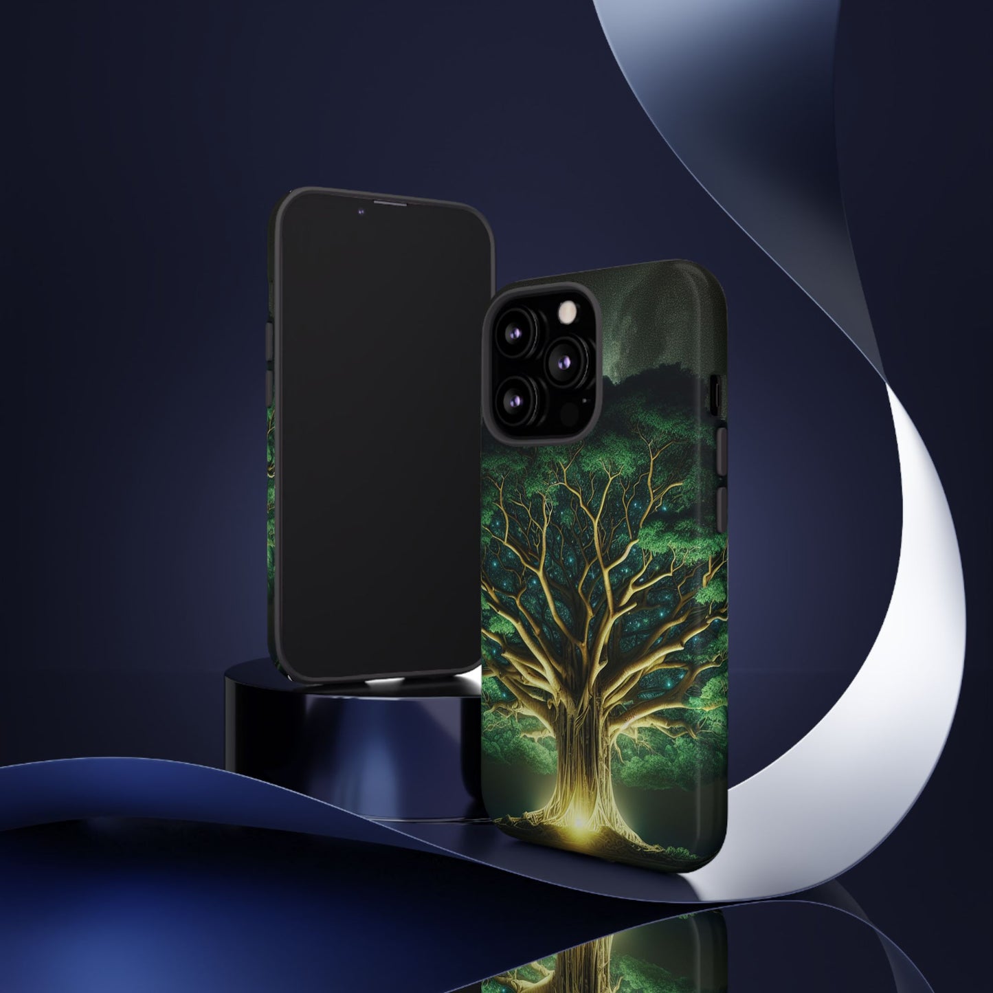 63B1 Tree of Life Nature Art Phone Case – Glossy or Matte Dual-Layer Cover for iPhone & Android