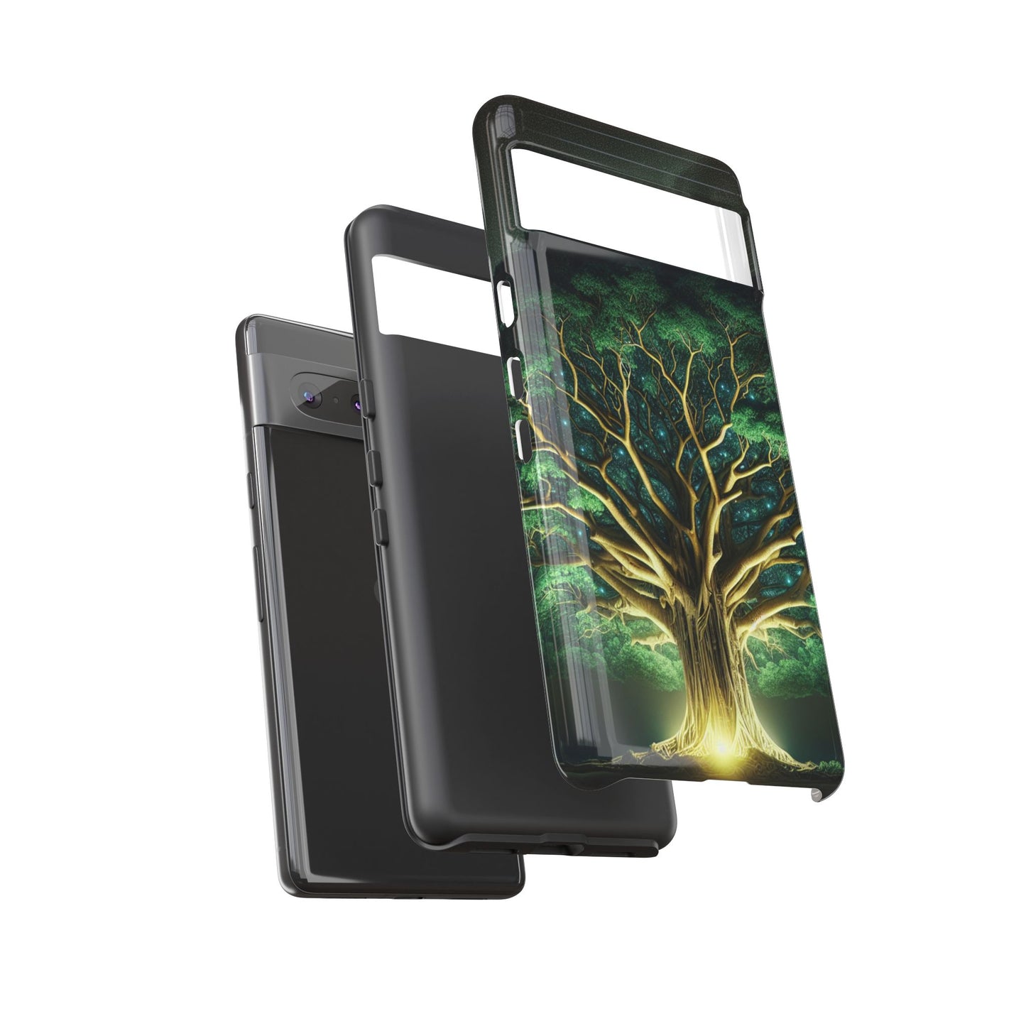 63B1 Tree of Life Nature Art Phone Case – Glossy or Matte Dual-Layer Cover for iPhone & Android