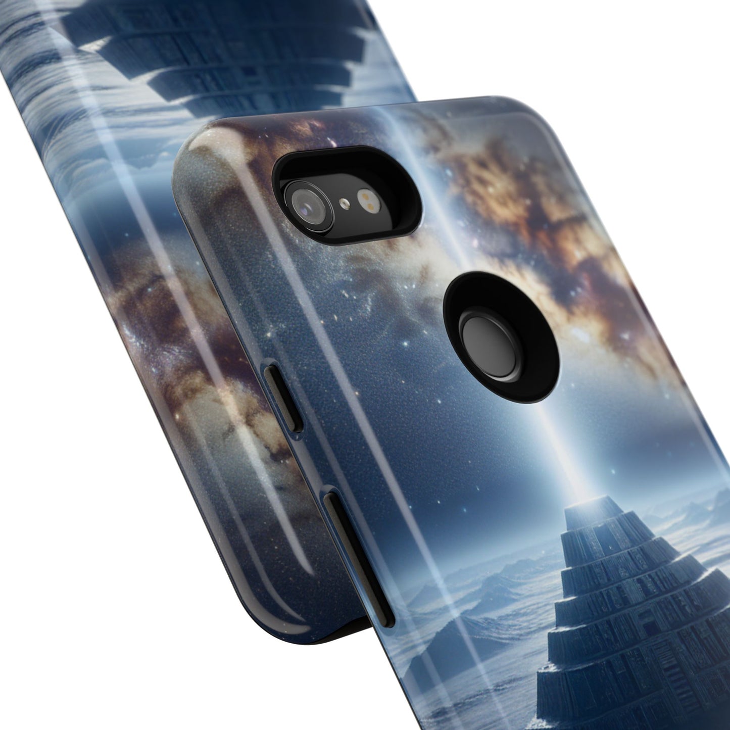 61C Akita Space Adventure Phone Case – Dual-Layer Protective Cover for iPhone & Android