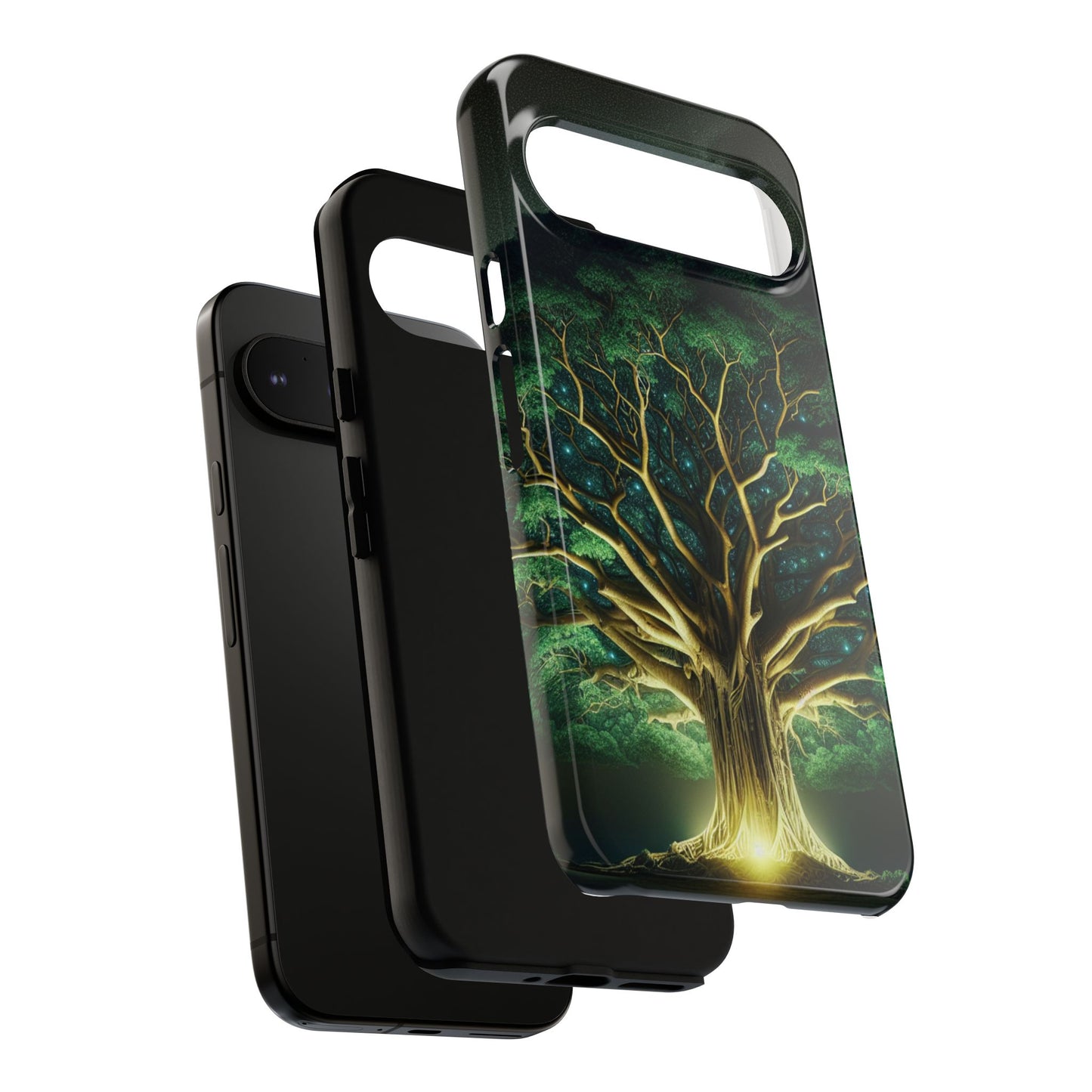 63B1 Tree of Life Nature Art Phone Case – Glossy or Matte Dual-Layer Cover for iPhone & Android