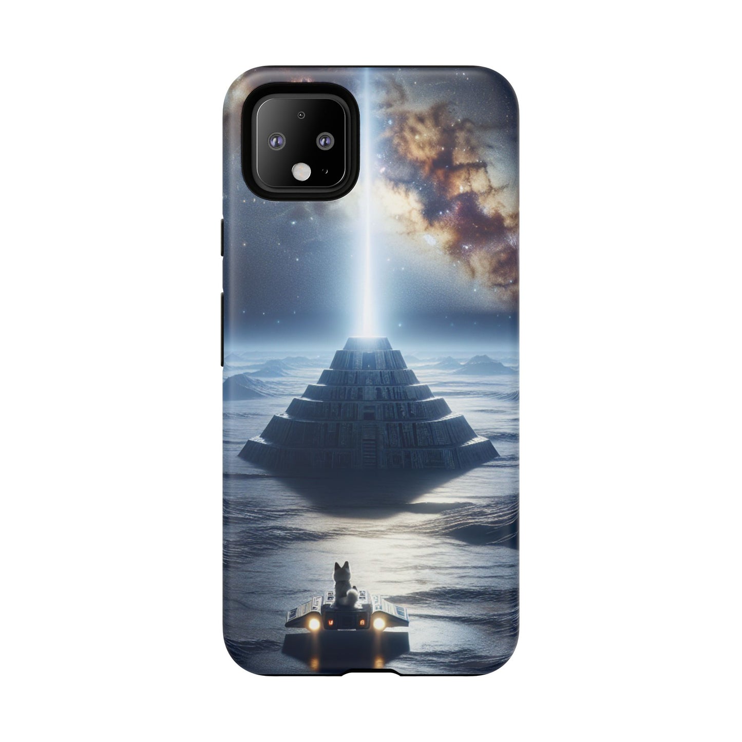 61C Akita Space Adventure Phone Case – Dual-Layer Protective Cover for iPhone & Android