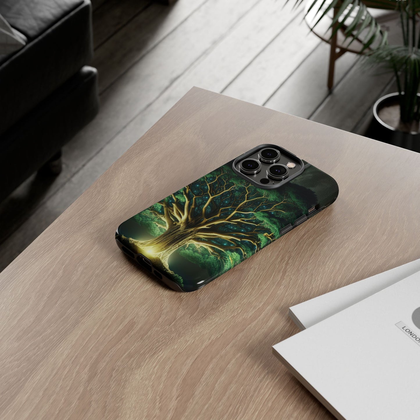 63B1 Tree of Life Nature Art Phone Case – Glossy or Matte Dual-Layer Cover for iPhone & Android