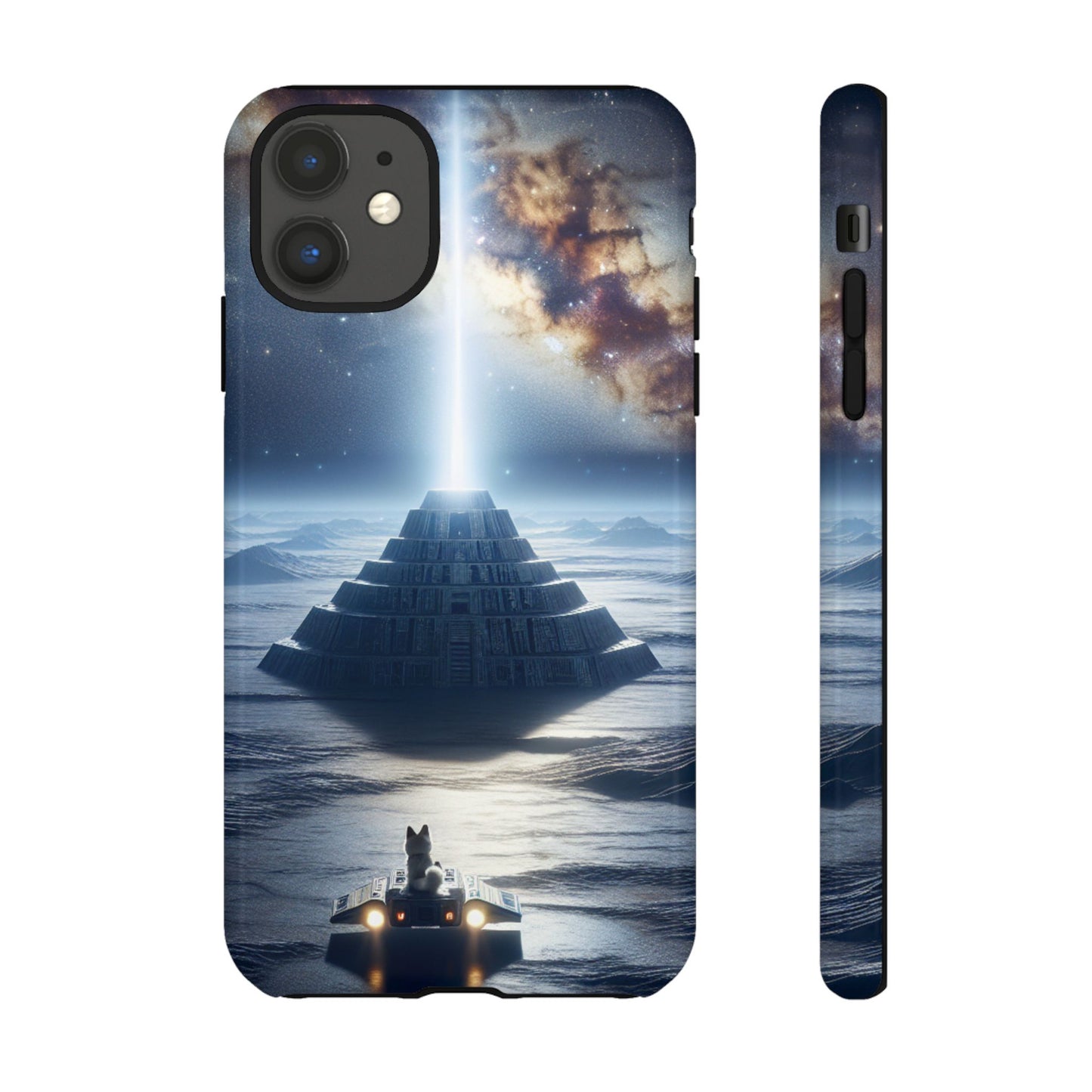 61C Akita Space Adventure Phone Case – Dual-Layer Protective Cover for iPhone & Android