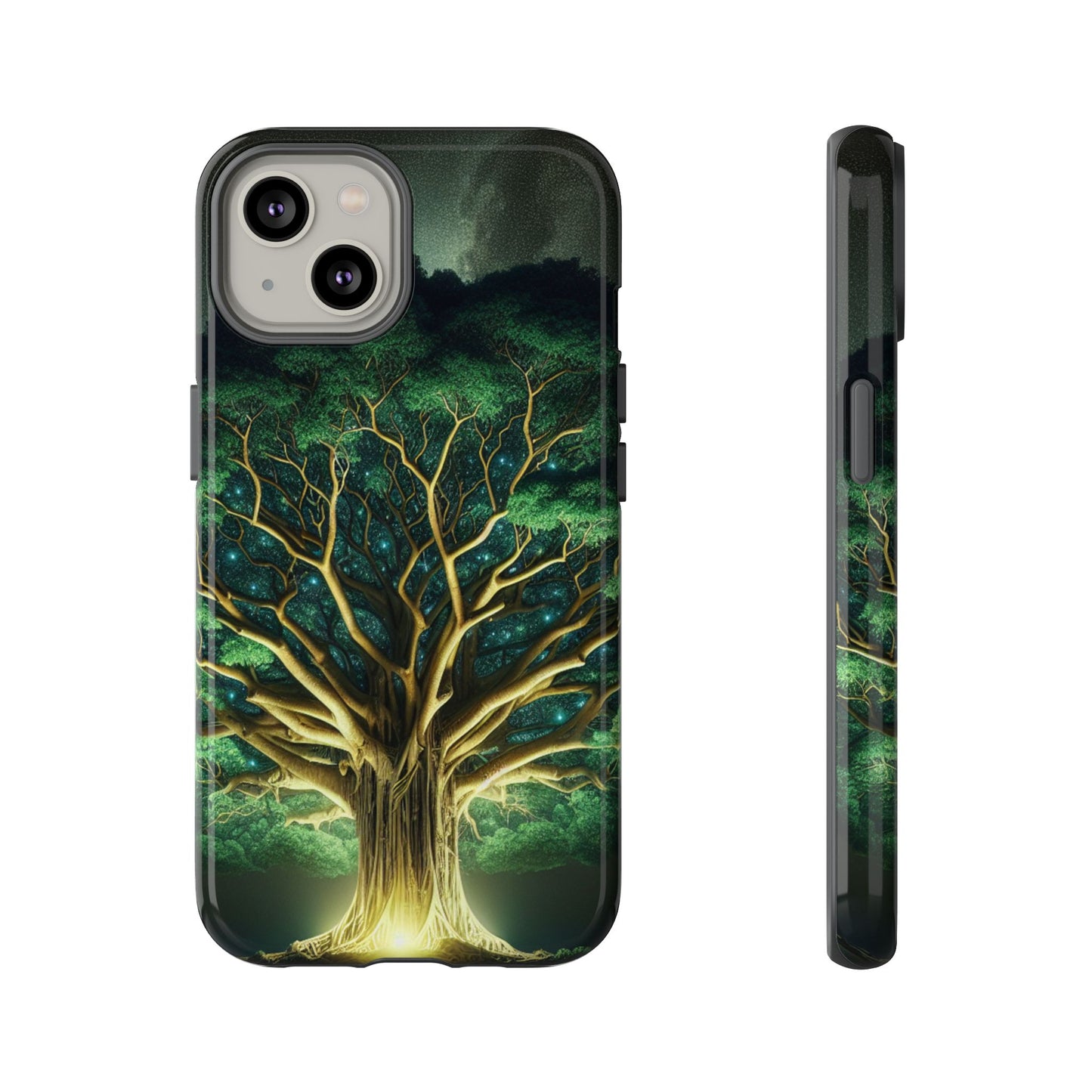 63B1 Tree of Life Nature Art Phone Case – Glossy or Matte Dual-Layer Cover for iPhone & Android