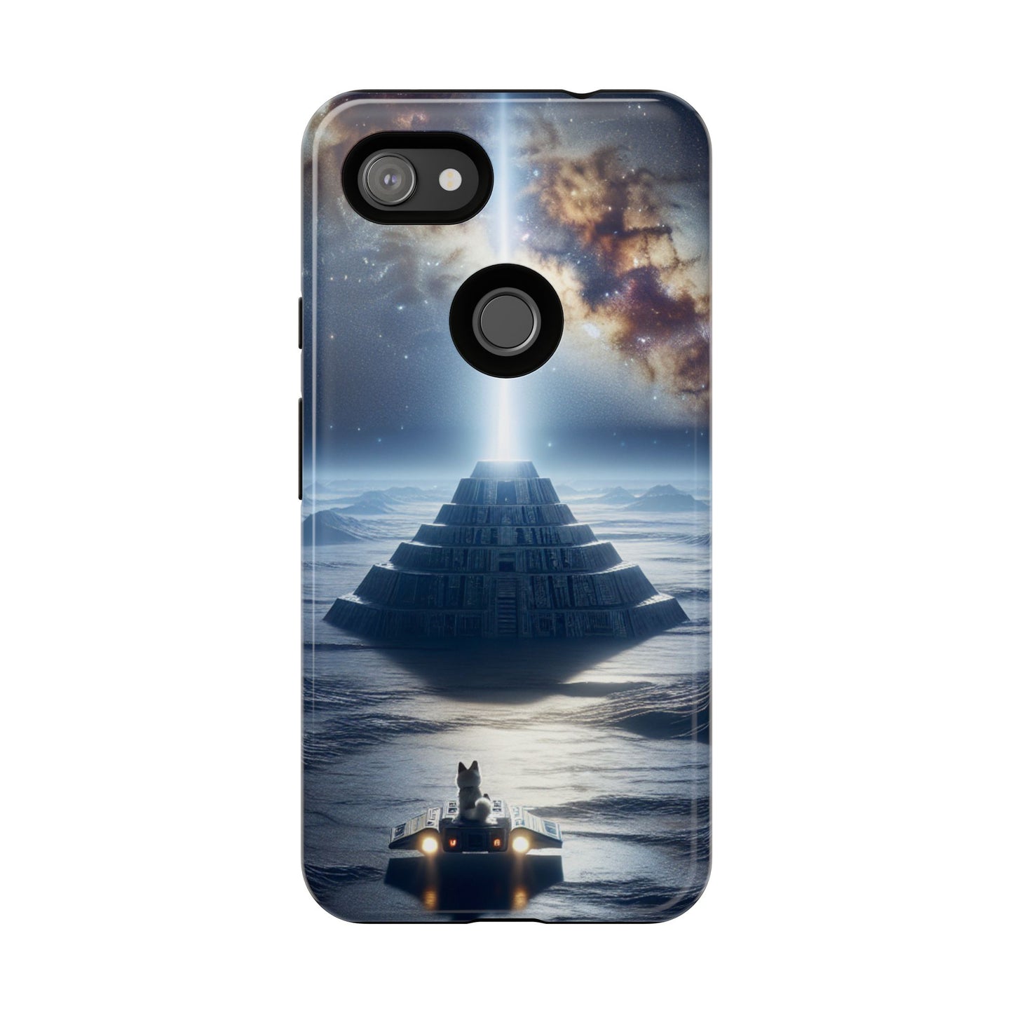 61C Akita Space Adventure Phone Case – Dual-Layer Protective Cover for iPhone & Android