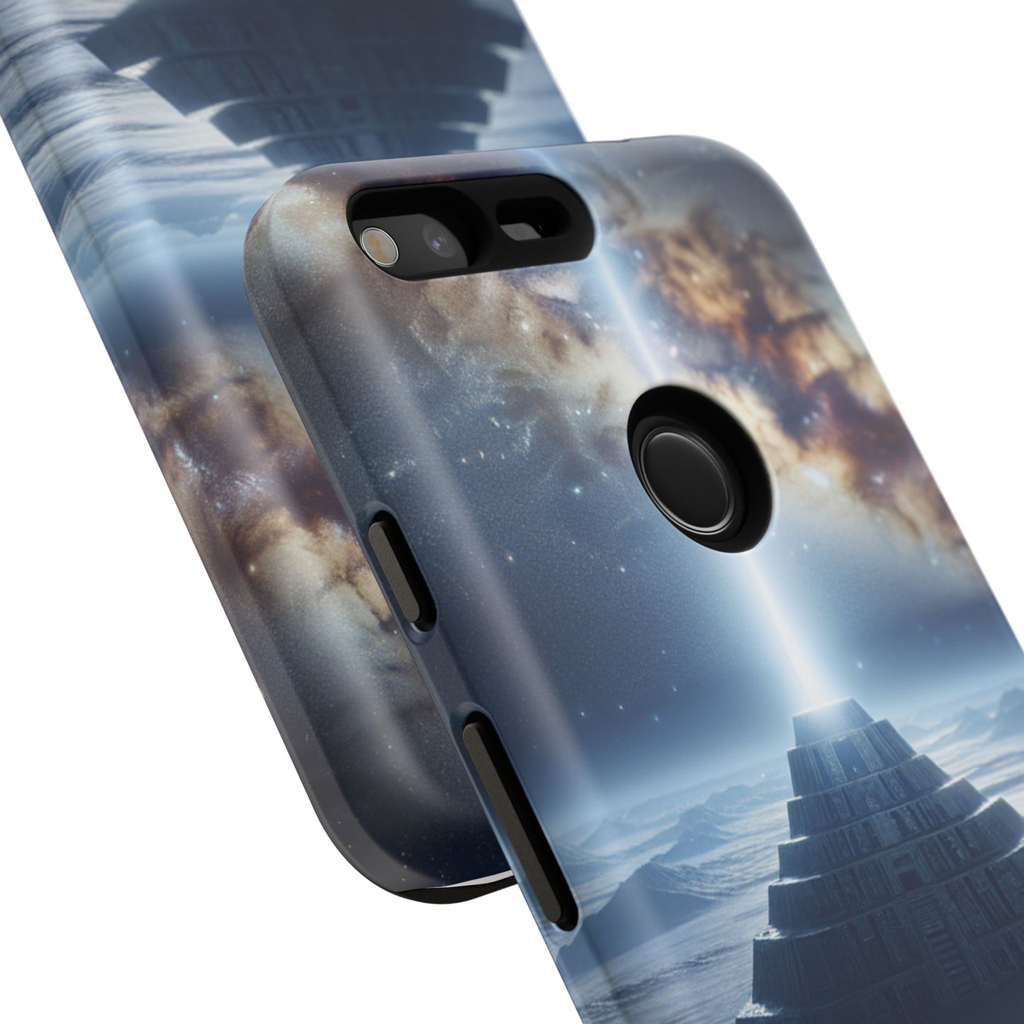 61C Akita Space Adventure Phone Case – Dual-Layer Protective Cover for iPhone & Android