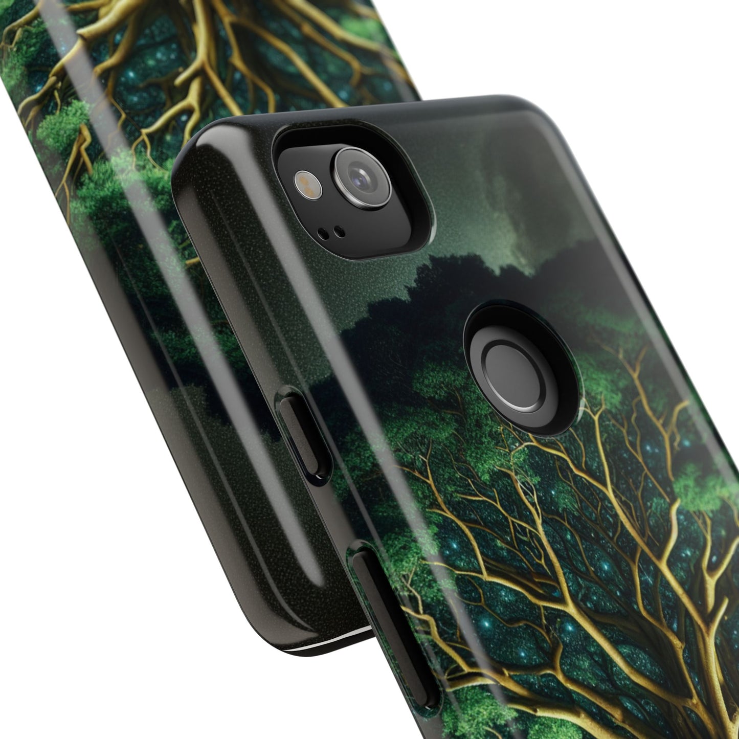 63B1 Tree of Life Nature Art Phone Case – Glossy or Matte Dual-Layer Cover for iPhone & Android