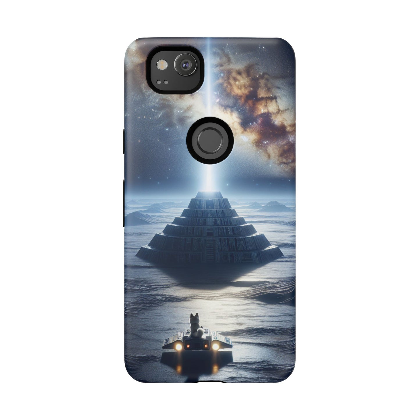 61C Akita Space Adventure Phone Case – Dual-Layer Protective Cover for iPhone & Android