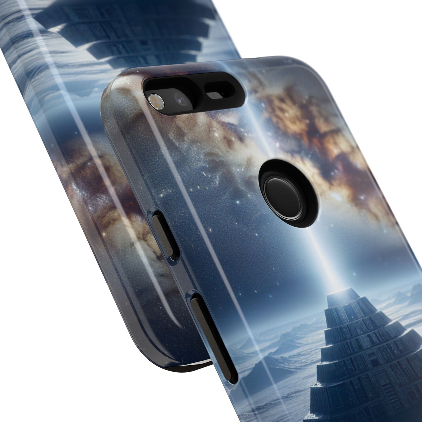 61C Akita Space Adventure Phone Case – Dual-Layer Protective Cover for iPhone & Android