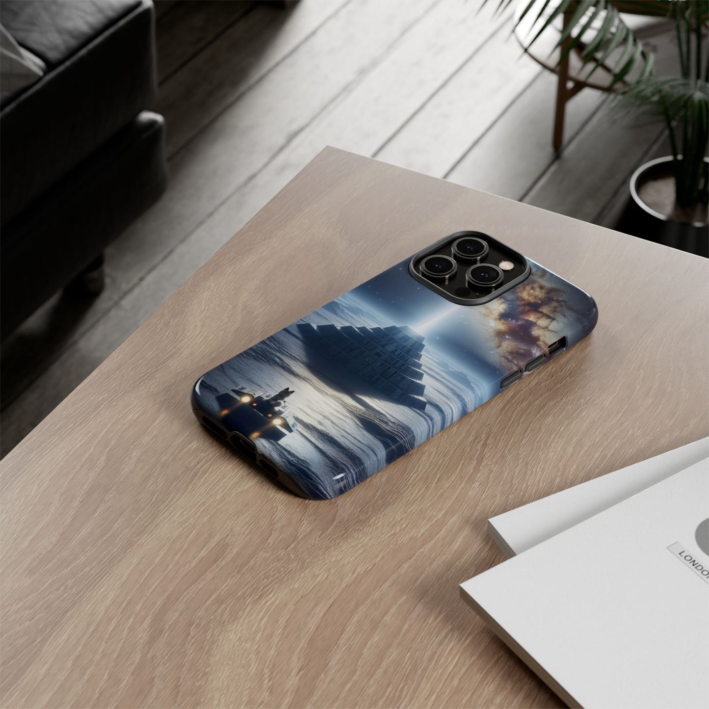 61C Akita Space Adventure Phone Case – Dual-Layer Protective Cover for iPhone & Android