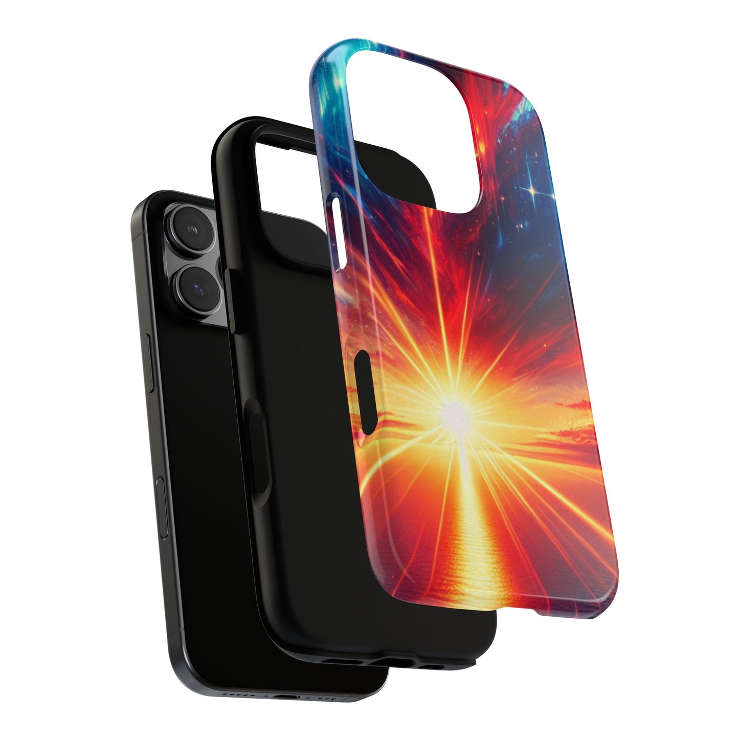 63B2 Sunrise Landscape Art Phone Case – Glossy or Matte Dual-Layer Cover for iPhone & Android