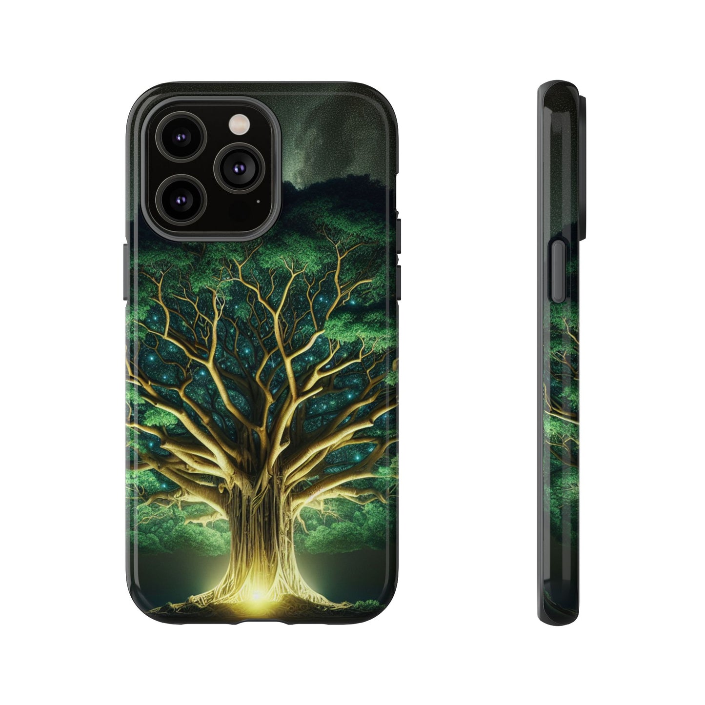 63B1 Tree of Life Nature Art Phone Case – Glossy or Matte Dual-Layer Cover for iPhone & Android
