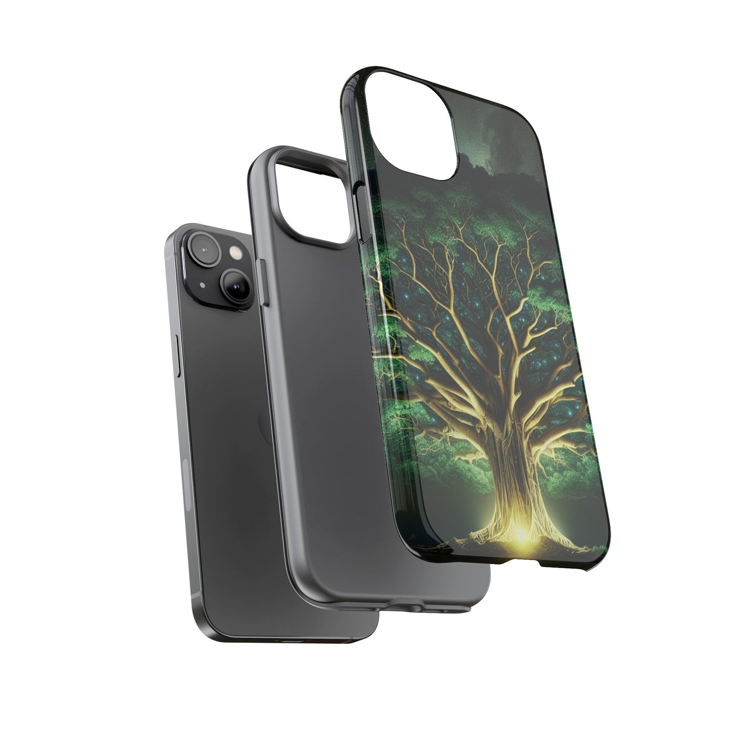 63B1 Tree of Life Nature Art Phone Case – Glossy or Matte Dual-Layer Cover for iPhone & Android