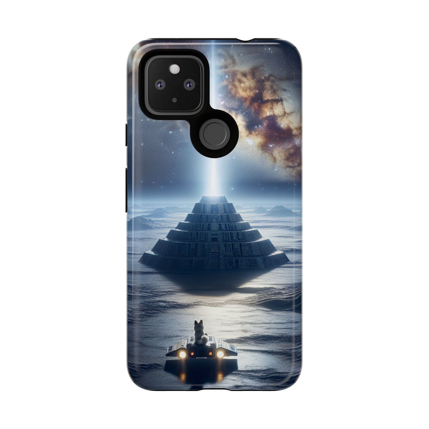 61C Akita Space Adventure Phone Case – Dual-Layer Protective Cover for iPhone & Android