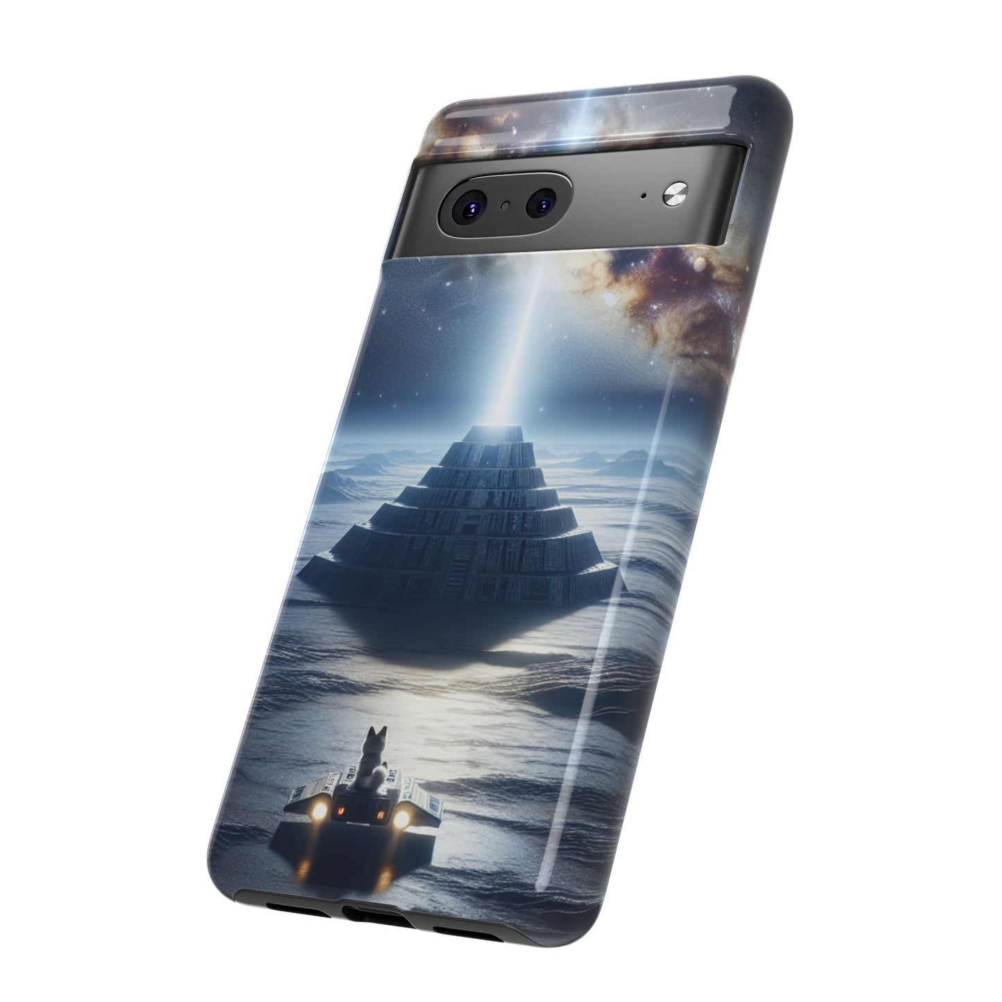 61C Akita Space Adventure Phone Case – Dual-Layer Protective Cover for iPhone & Android