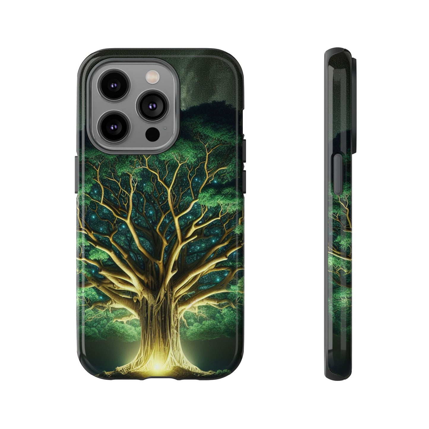 63B1 Tree of Life Nature Art Phone Case – Glossy or Matte Dual-Layer Cover for iPhone & Android