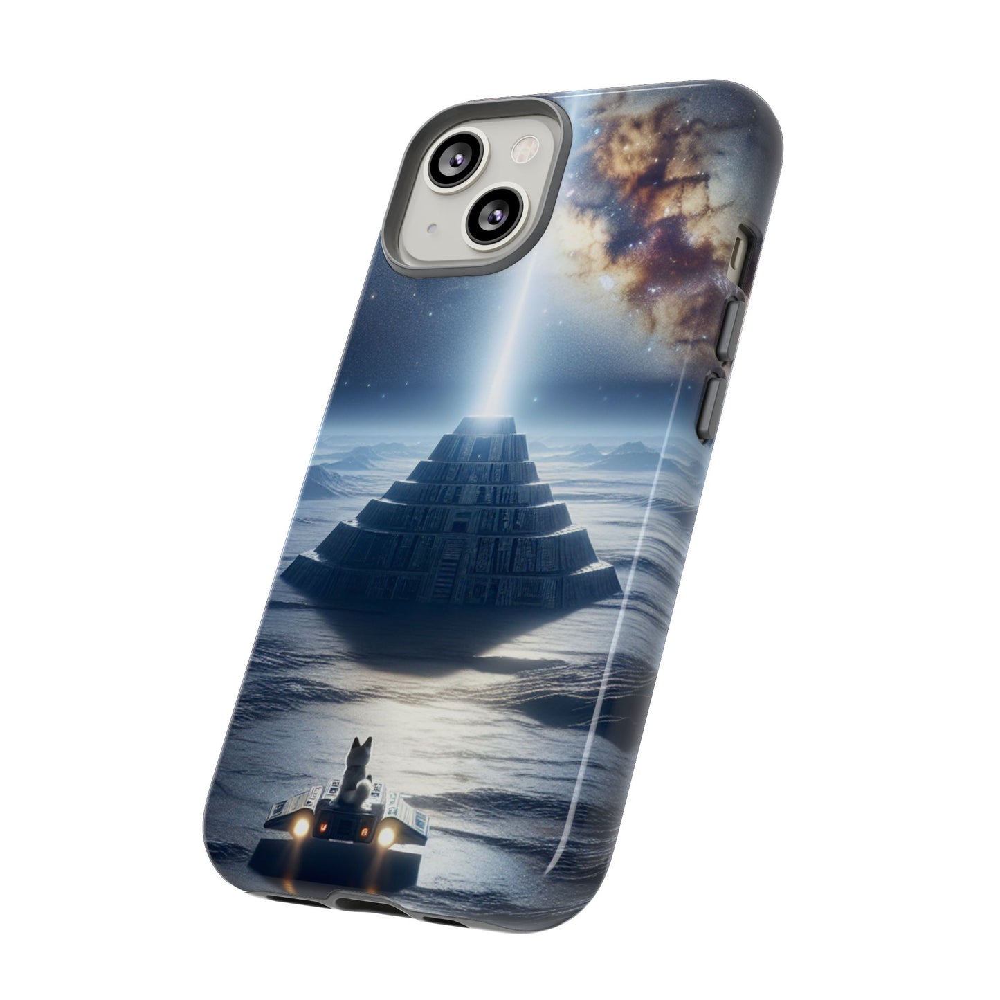 61C Akita Space Adventure Phone Case – Dual-Layer Protective Cover for iPhone & Android
