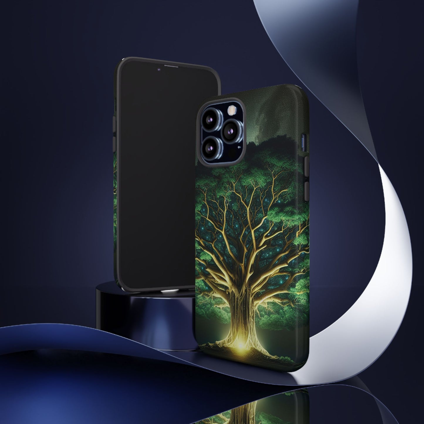 63B1 Tree of Life Nature Art Phone Case – Glossy or Matte Dual-Layer Cover for iPhone & Android