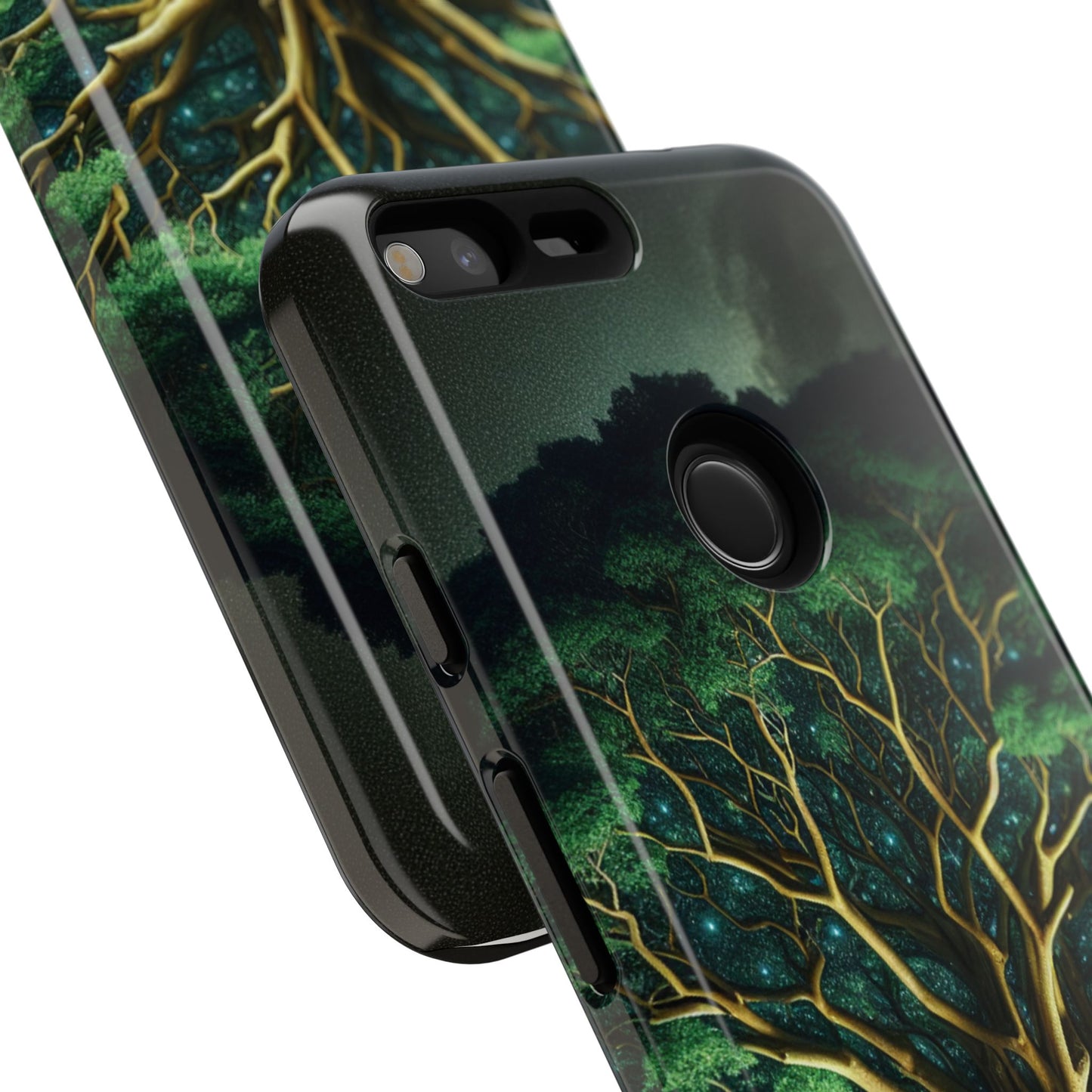 63B1 Tree of Life Nature Art Phone Case – Glossy or Matte Dual-Layer Cover for iPhone & Android