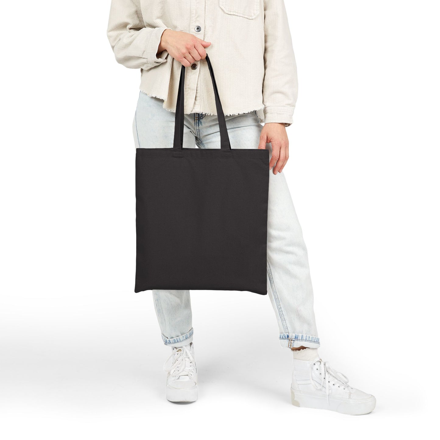 72B3 Lazy Cat Summer Tote Bag – Lotus Leaf Illustration on Heavy Cotton Canvas