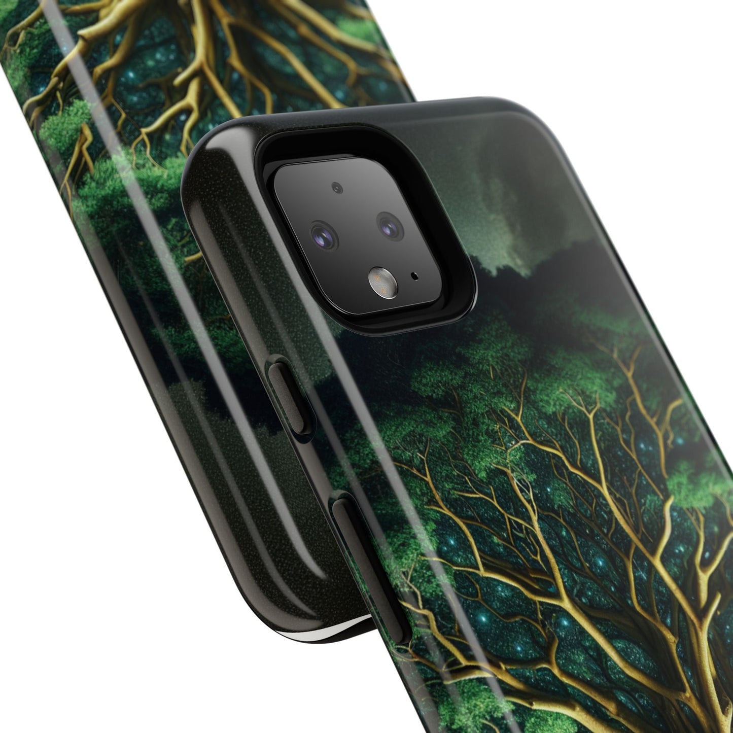 63B1 Tree of Life Nature Art Phone Case – Glossy or Matte Dual-Layer Cover for iPhone & Android