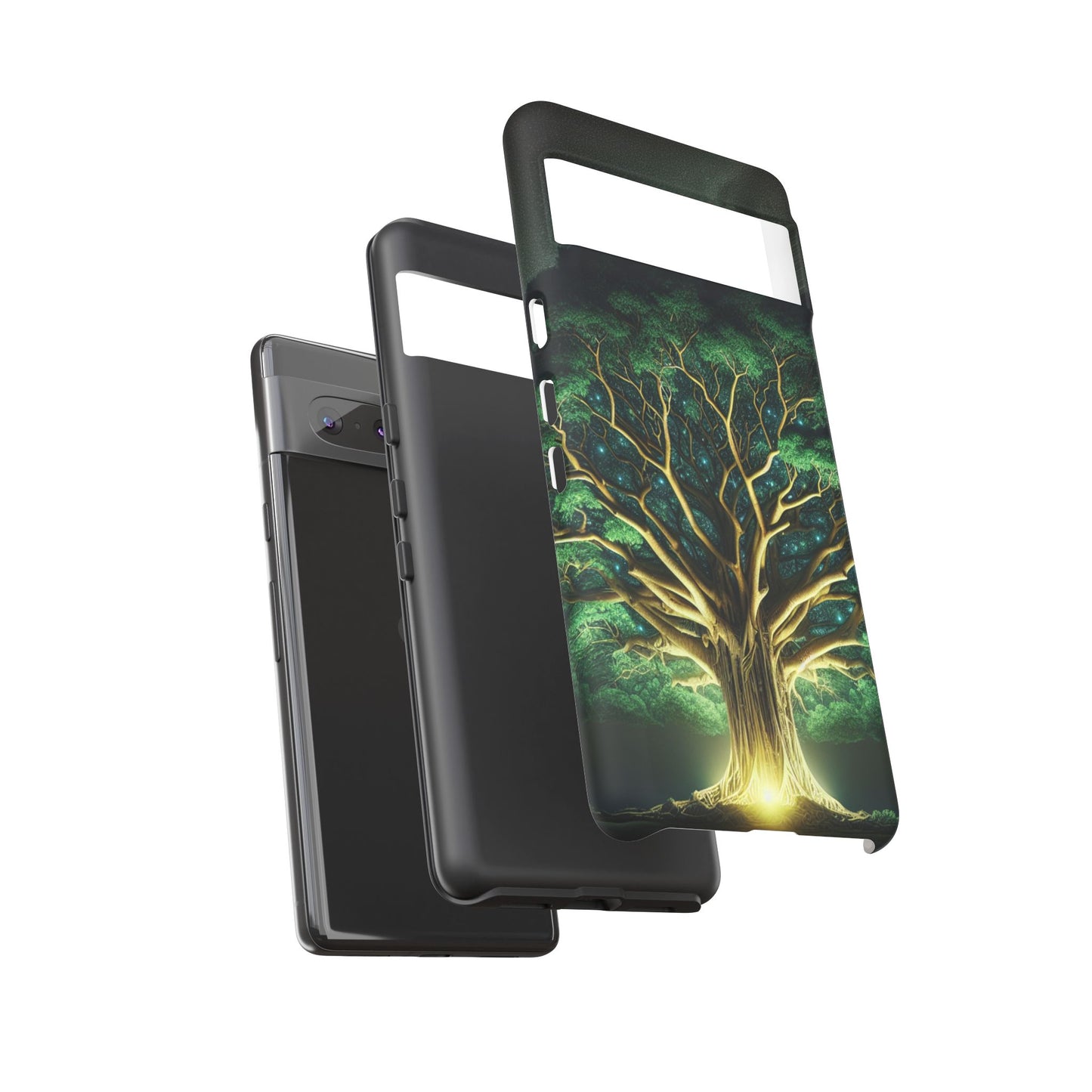 63B1 Tree of Life Nature Art Phone Case – Glossy or Matte Dual-Layer Cover for iPhone & Android