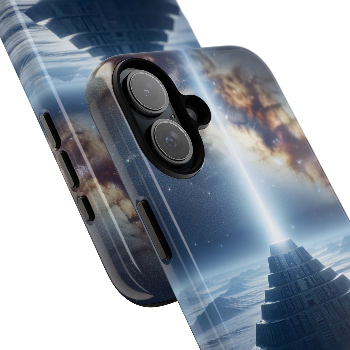 61C Akita Space Adventure Phone Case – Dual-Layer Protective Cover for iPhone & Android
