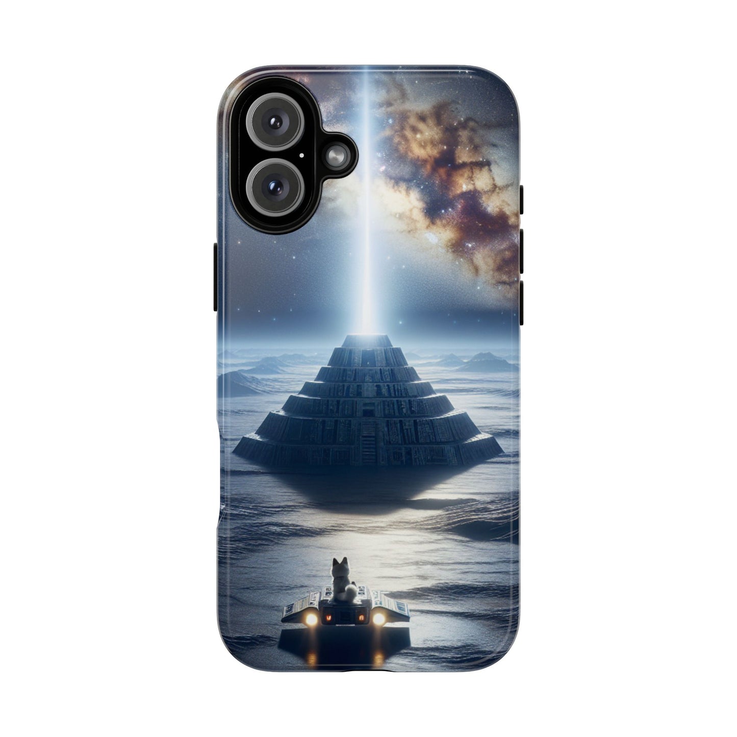 61C Akita Space Adventure Phone Case – Dual-Layer Protective Cover for iPhone & Android