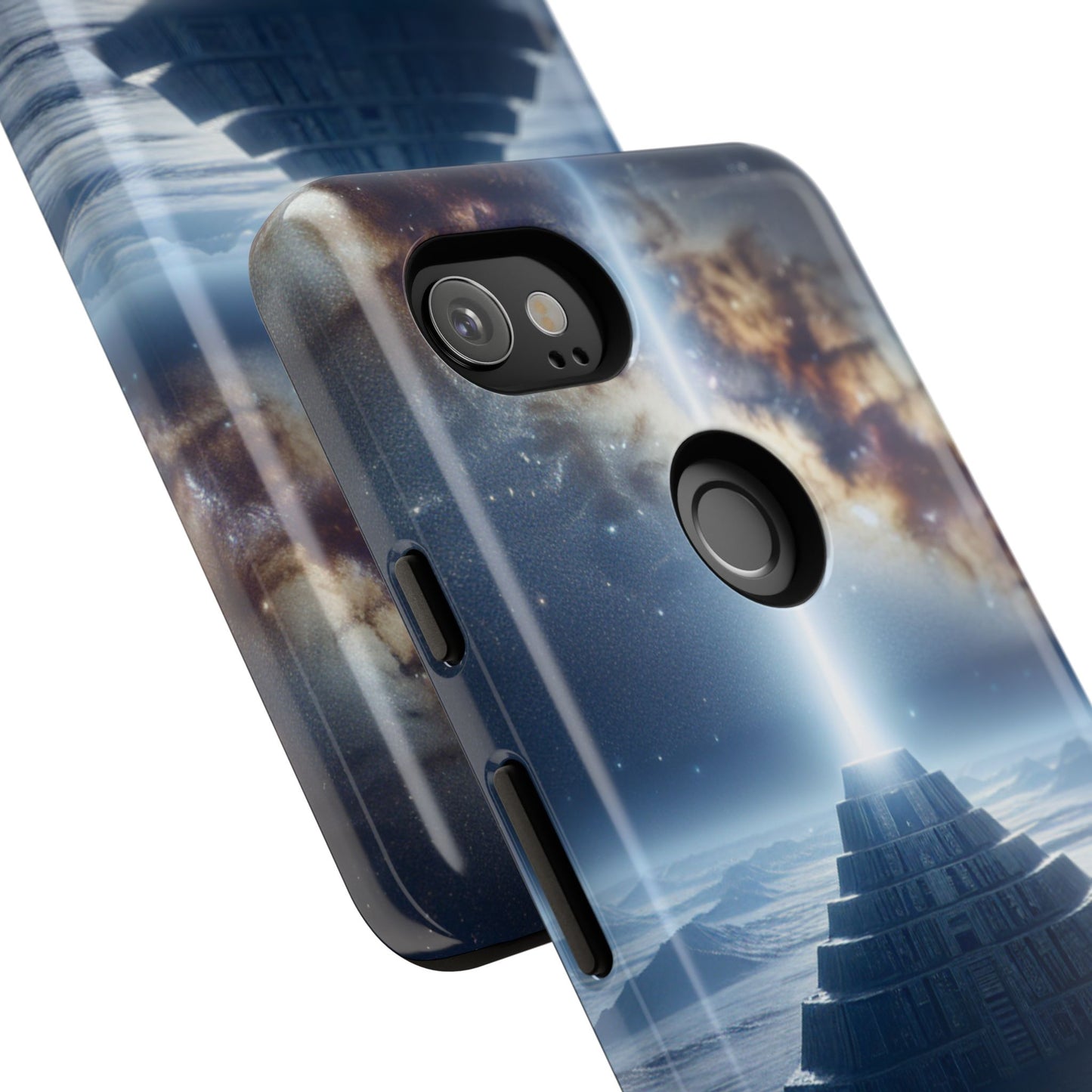 61C Akita Space Adventure Phone Case – Dual-Layer Protective Cover for iPhone & Android
