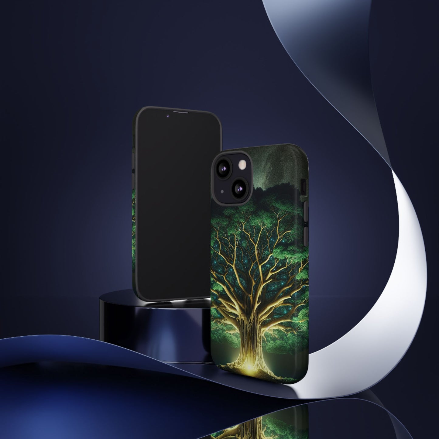 63B1 Tree of Life Nature Art Phone Case – Glossy or Matte Dual-Layer Cover for iPhone & Android