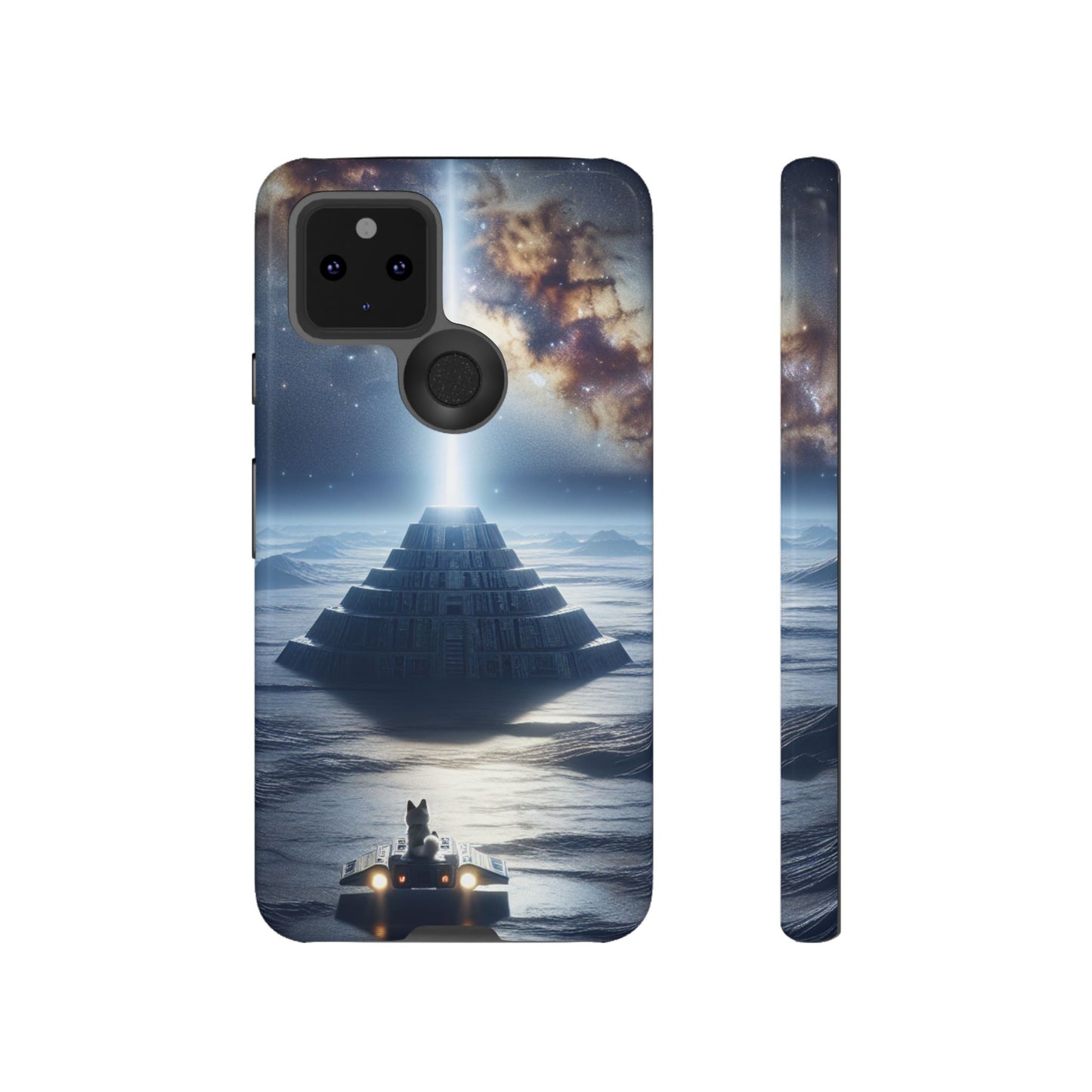 61C Akita Space Adventure Phone Case – Dual-Layer Protective Cover for iPhone & Android