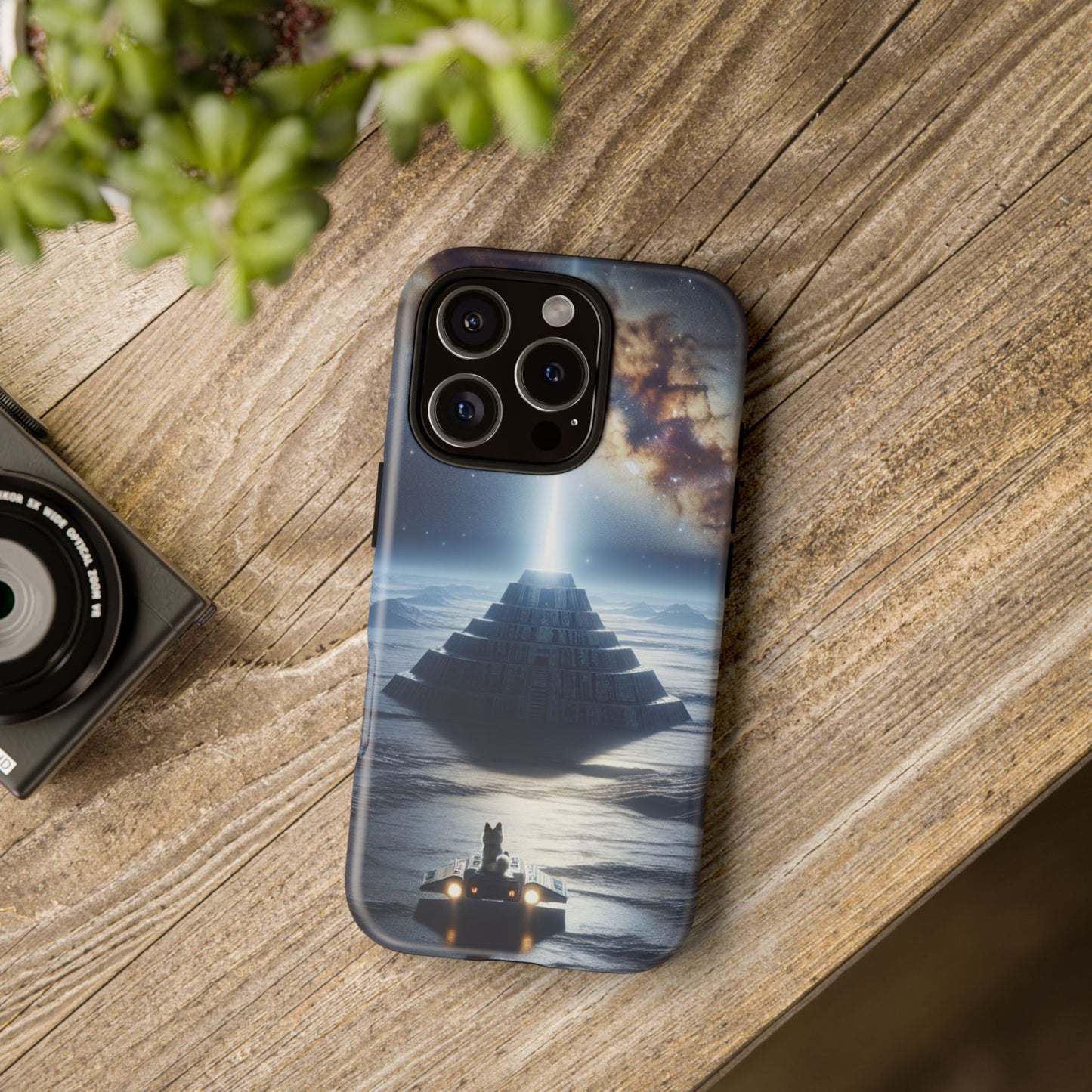 61C Akita Space Adventure Phone Case – Dual-Layer Protective Cover for iPhone & Android