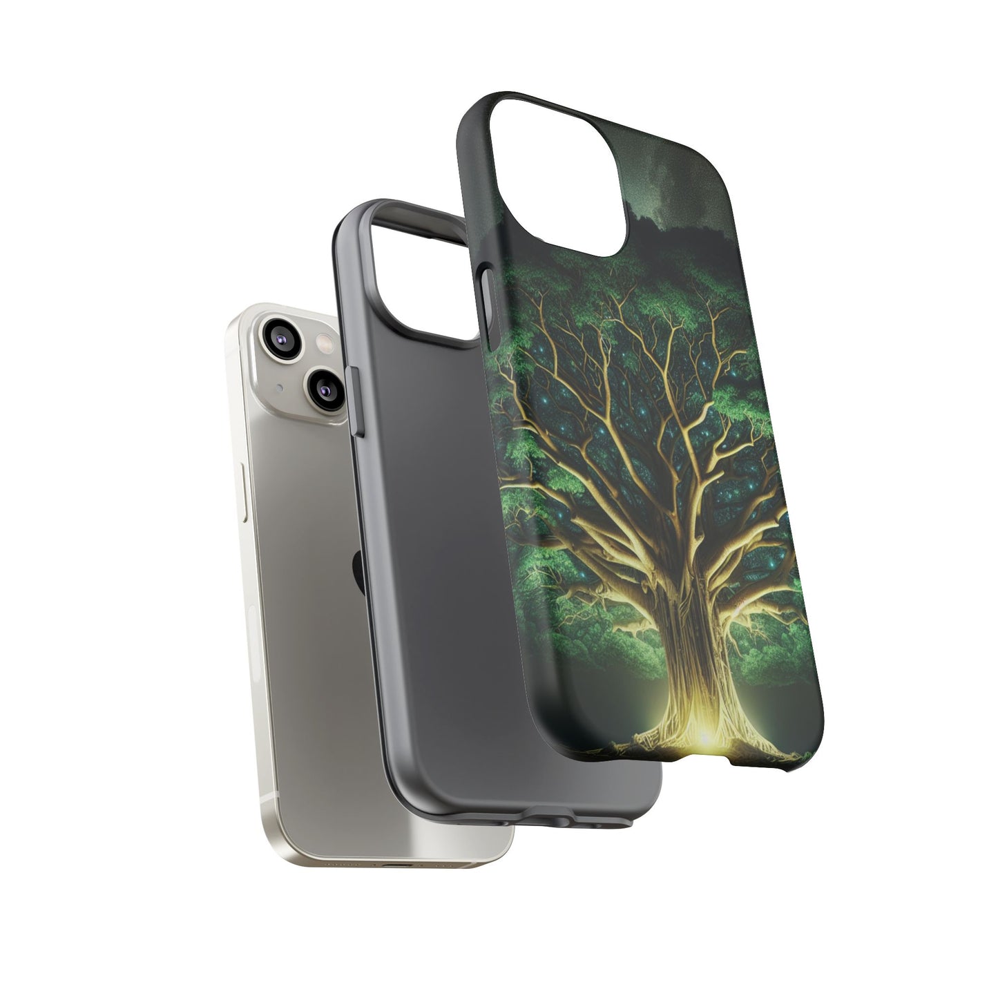 63B1 Tree of Life Nature Art Phone Case – Glossy or Matte Dual-Layer Cover for iPhone & Android