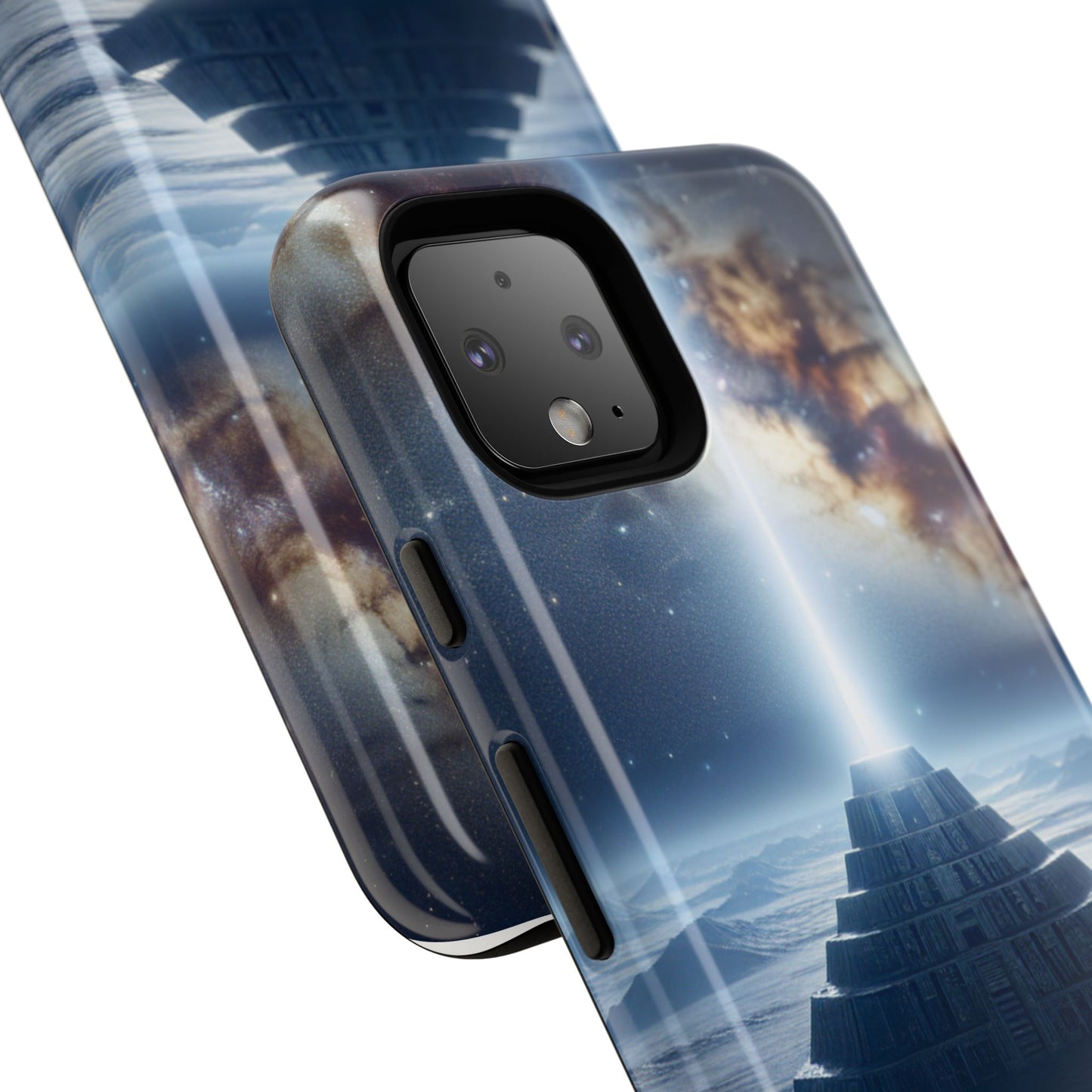61C Akita Space Adventure Phone Case – Dual-Layer Protective Cover for iPhone & Android